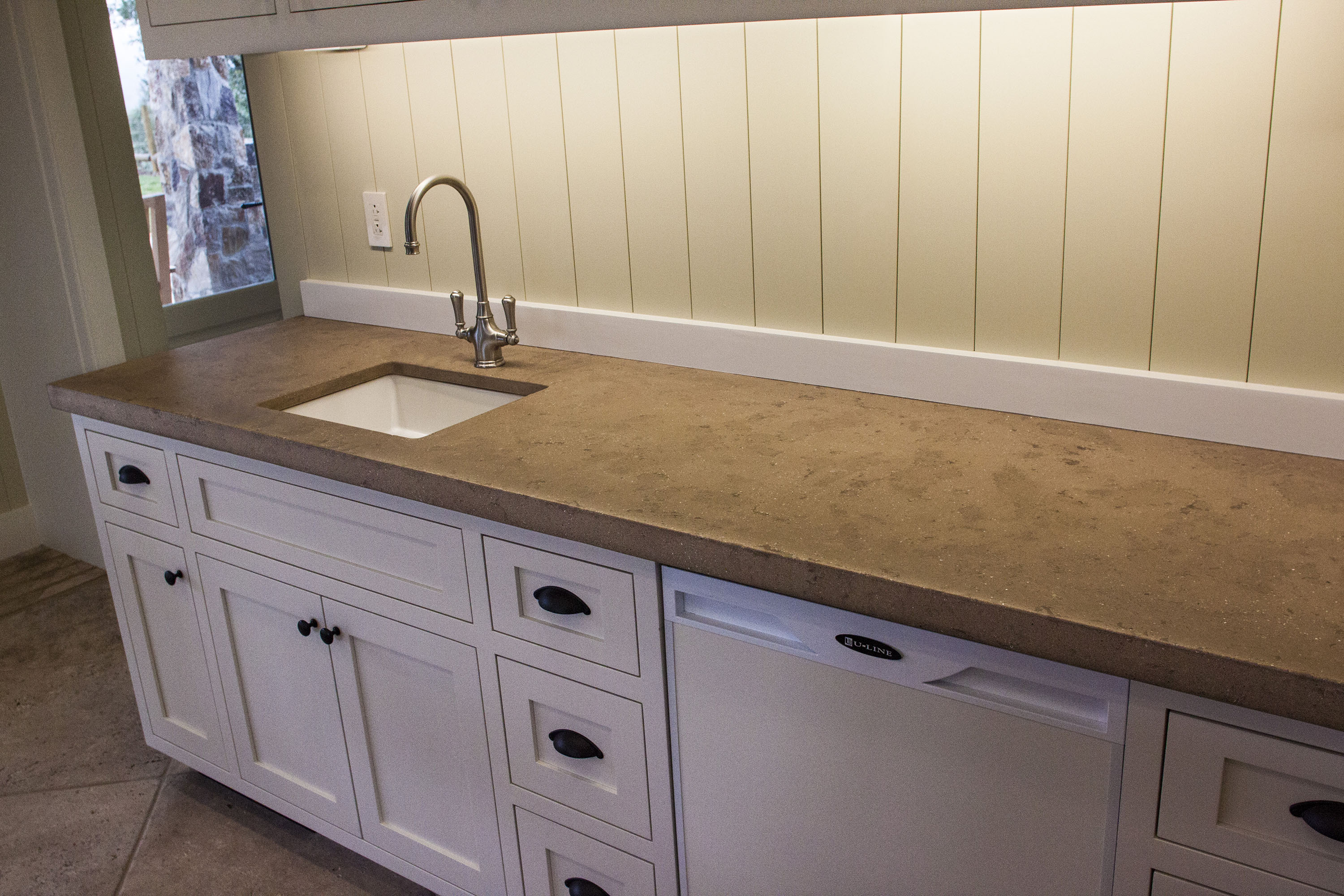 UnderMount Sink with Concrete Countertop, Custom Finish