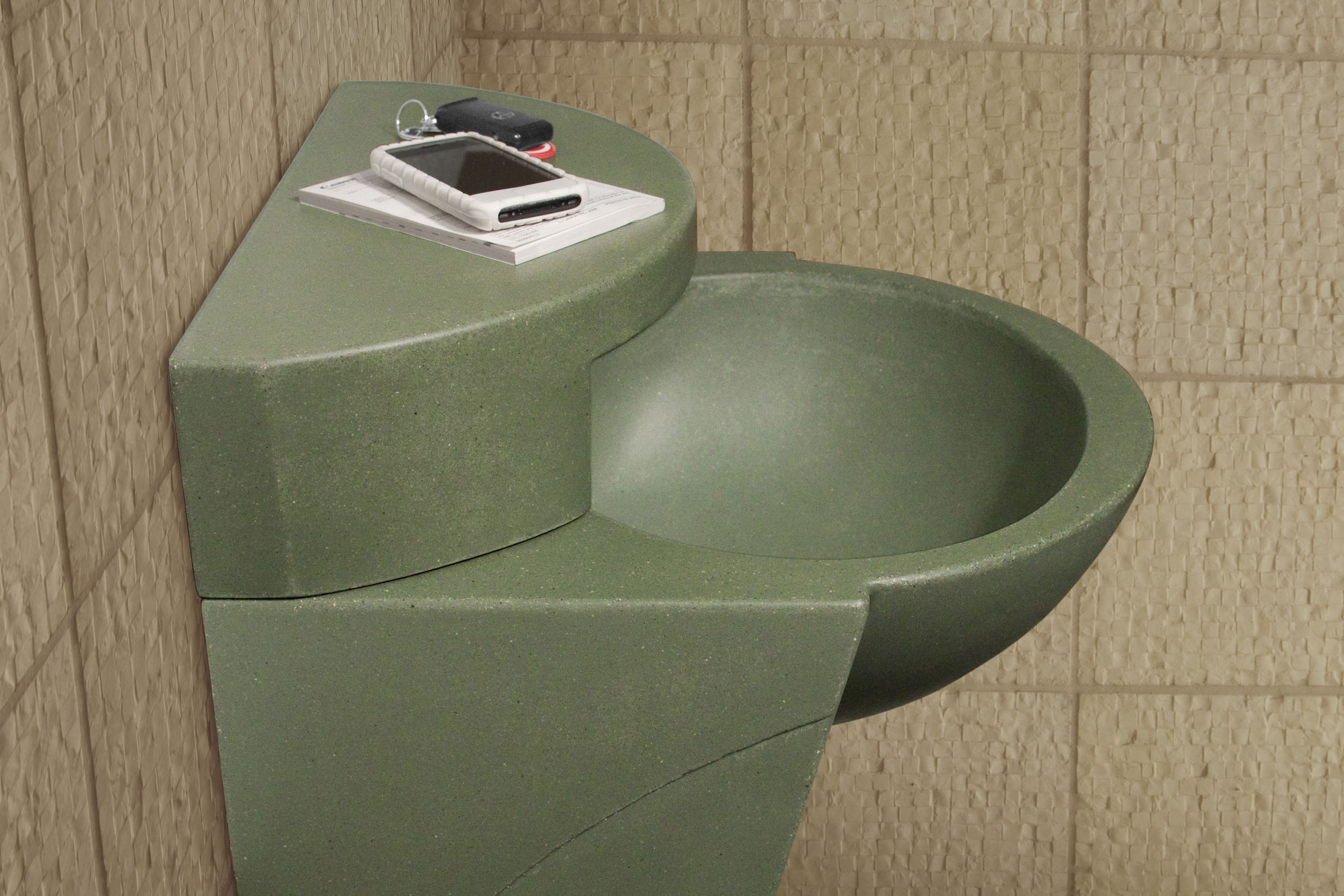 'Flight 101' NuCrete Concrete Airport Sink'Flight 101' NuCrete Concrete Airport Sink