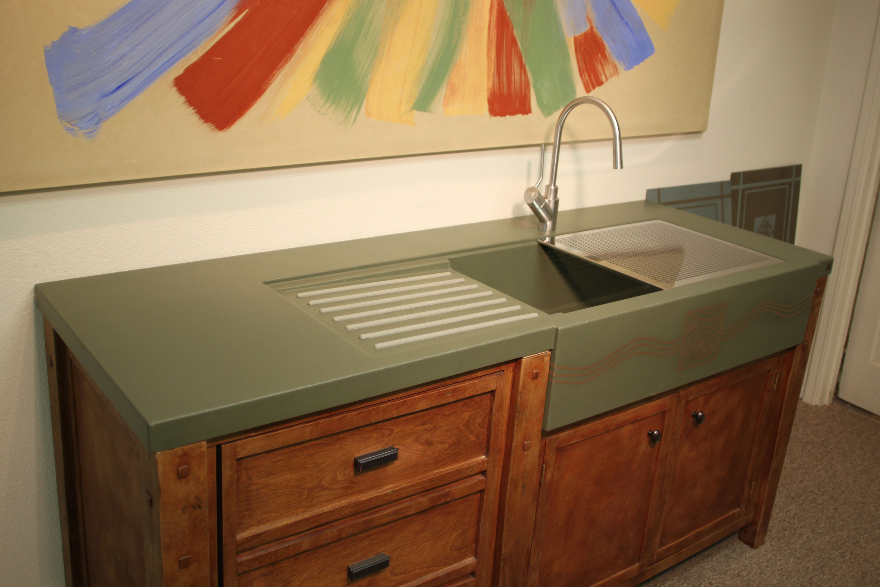 Concrete ChefSink, N620 Aloe