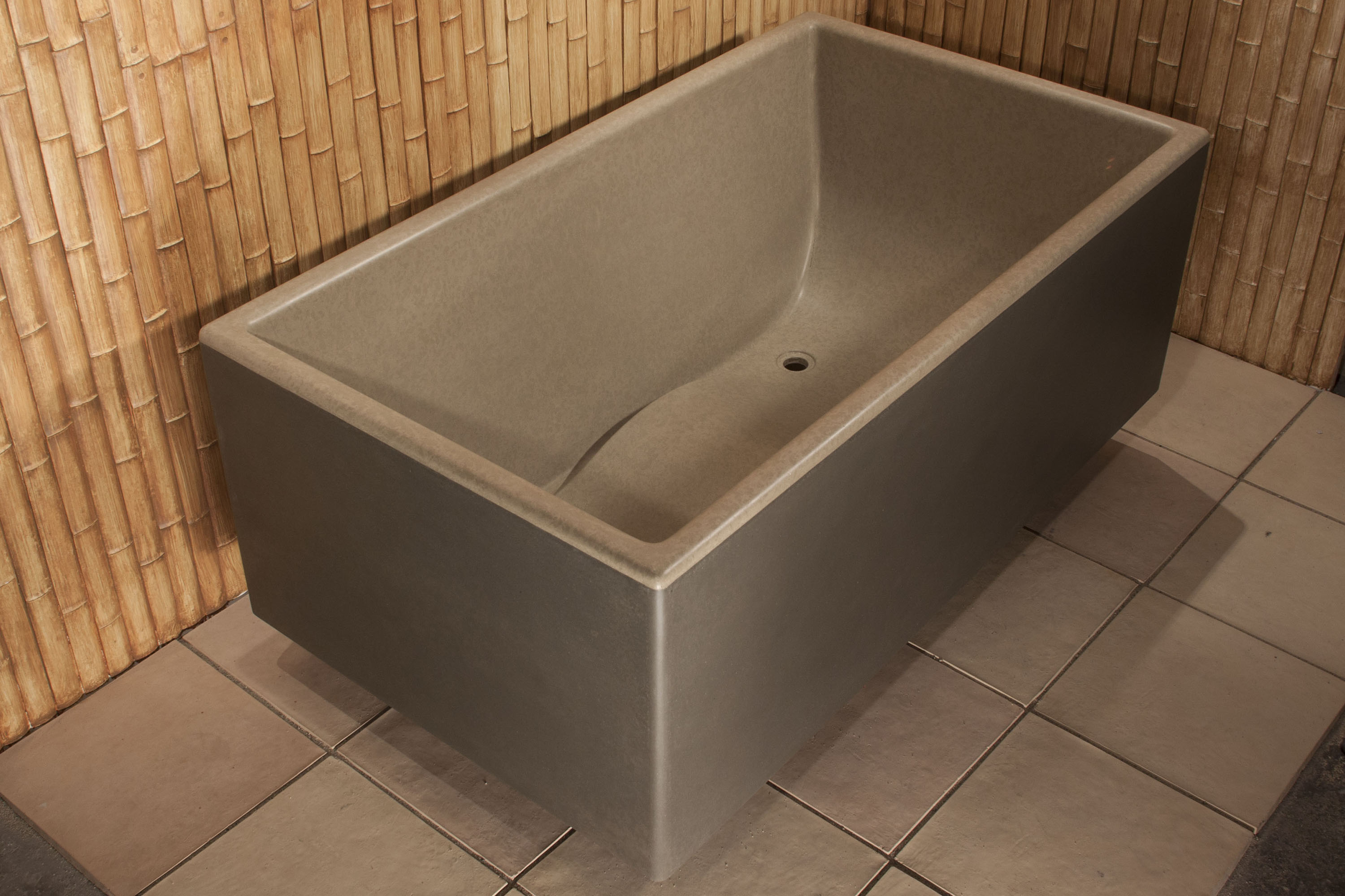 Concrete TroughSink, N622 Green Tea