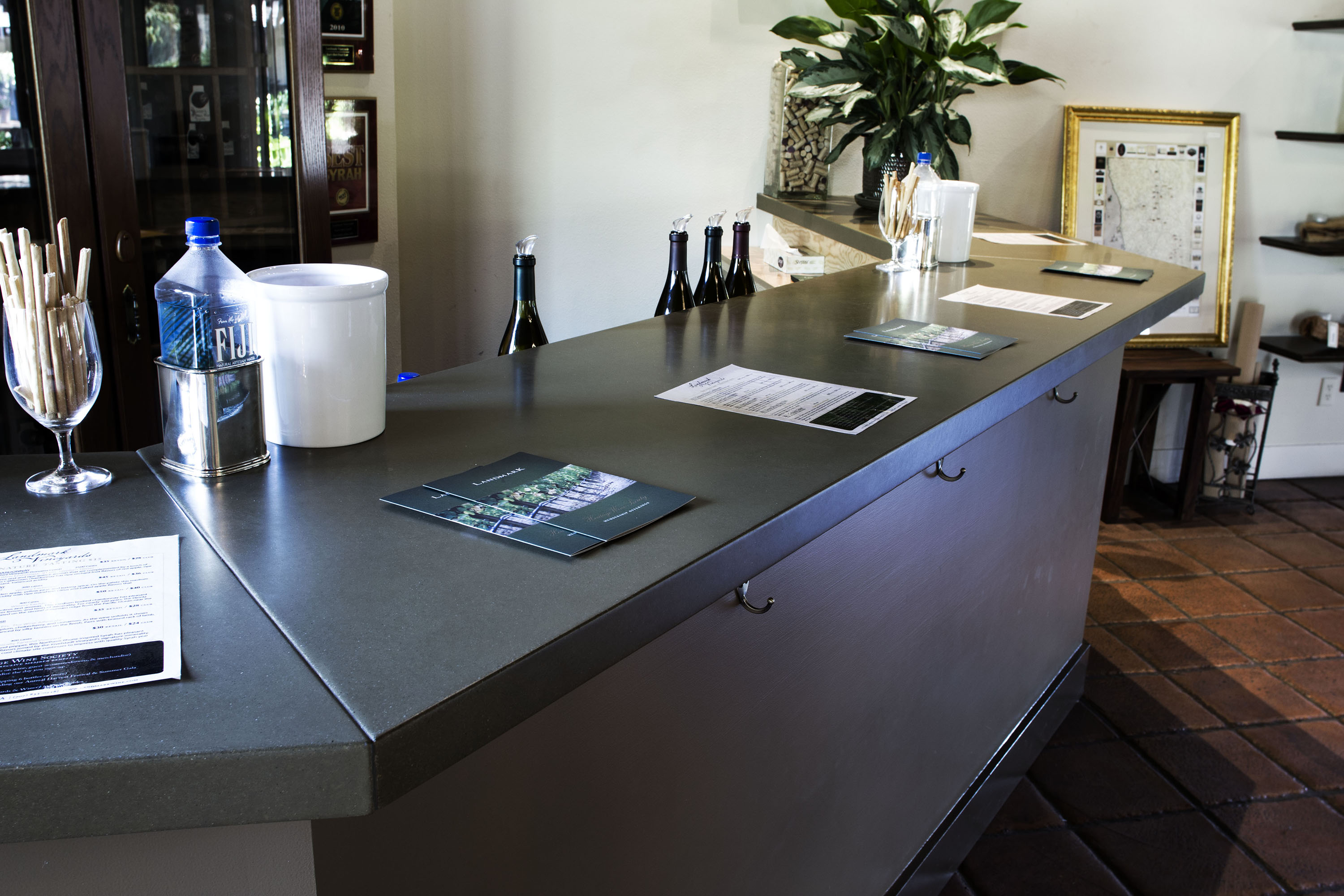 Custom Concrete Countertop, Landmark Winery, Kenwood CA