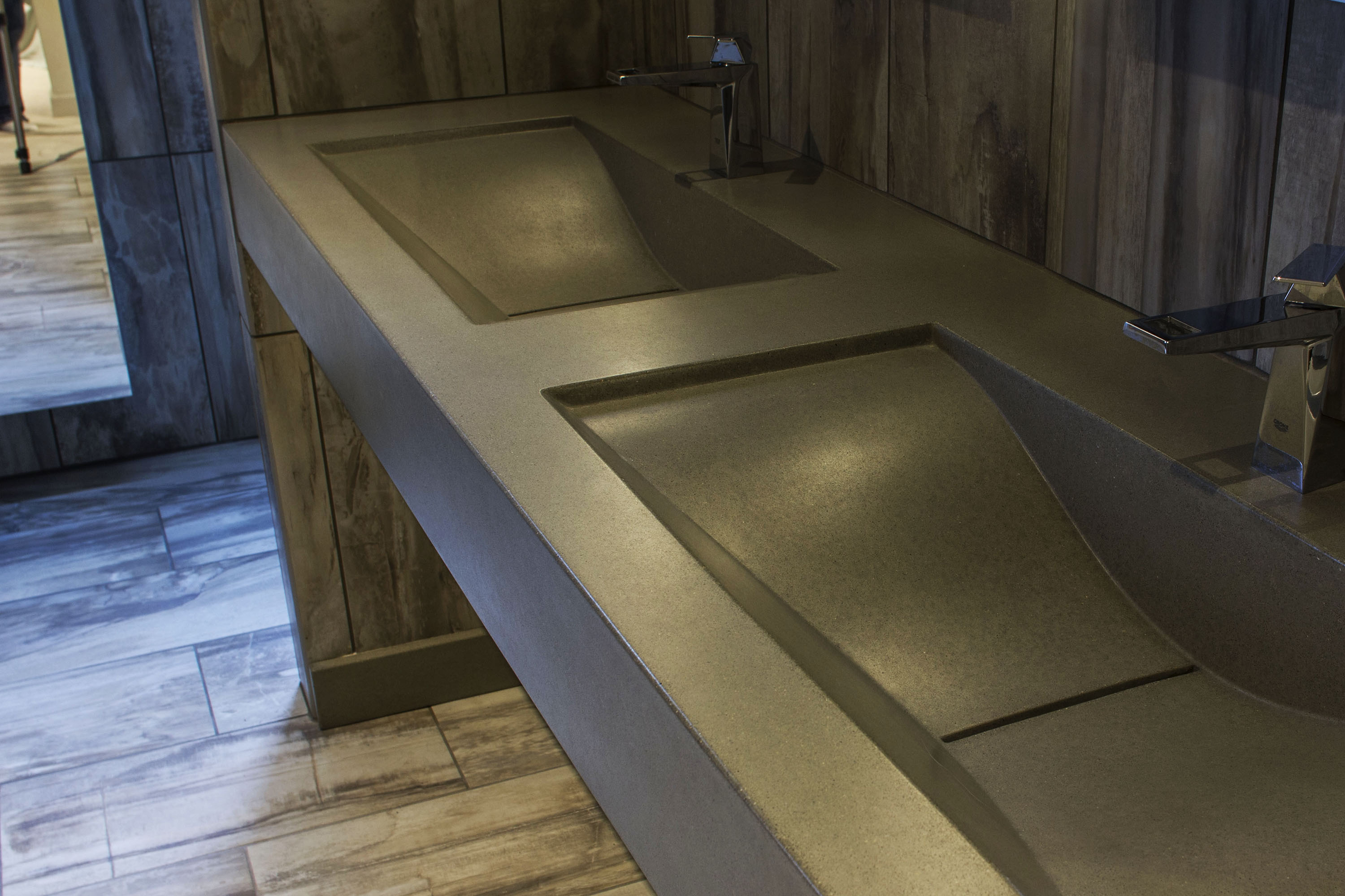 Concrete WaveSink, N637 Stone