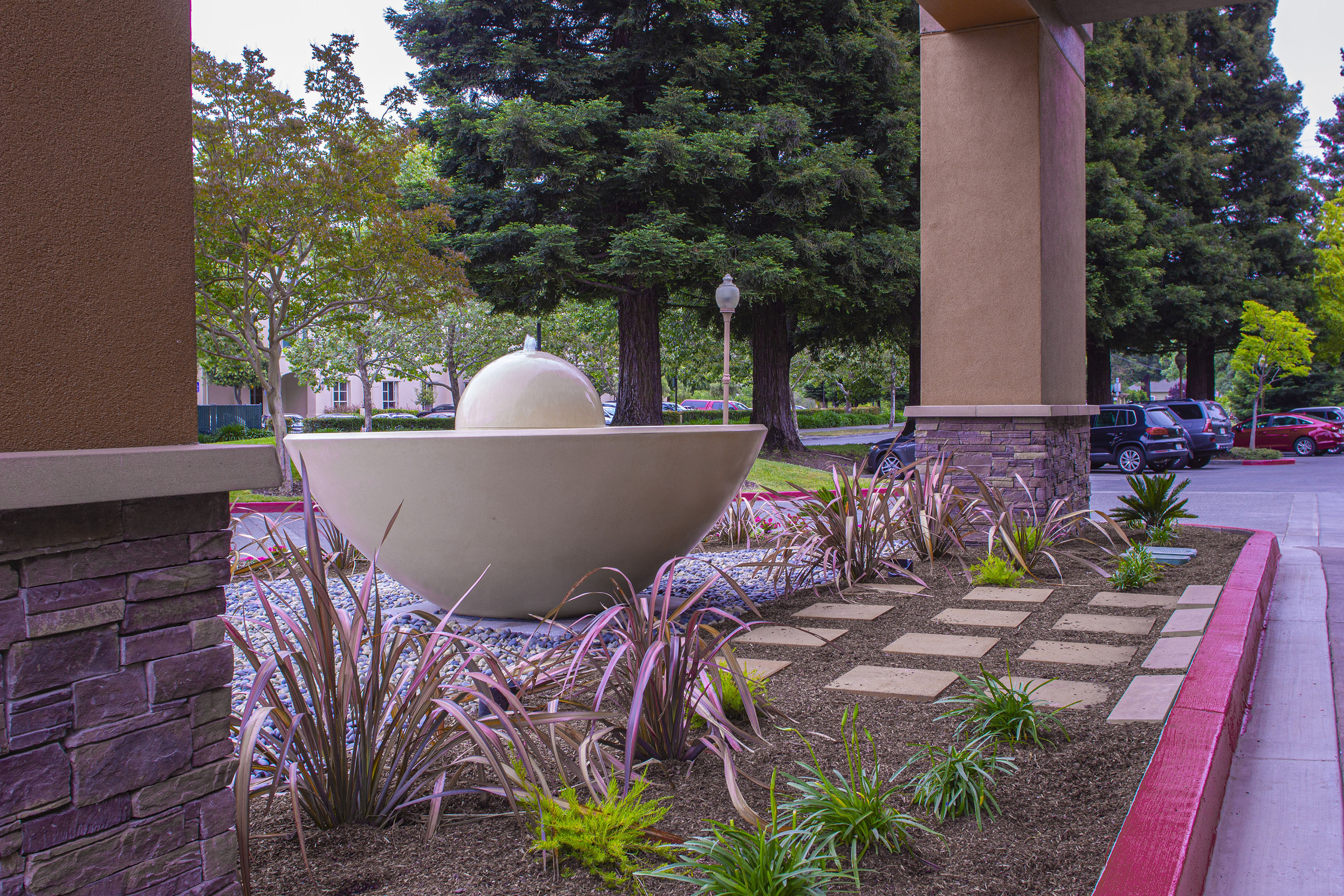 Concrete Fountain, Marriott, Santa Rosa CA