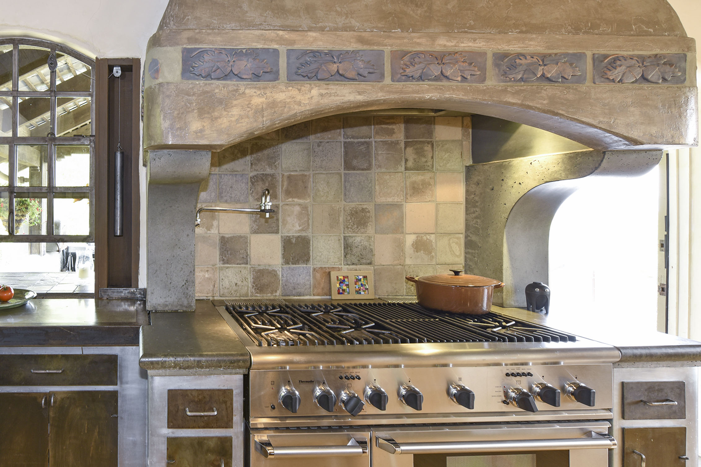 Custom Concrete Oven Surround