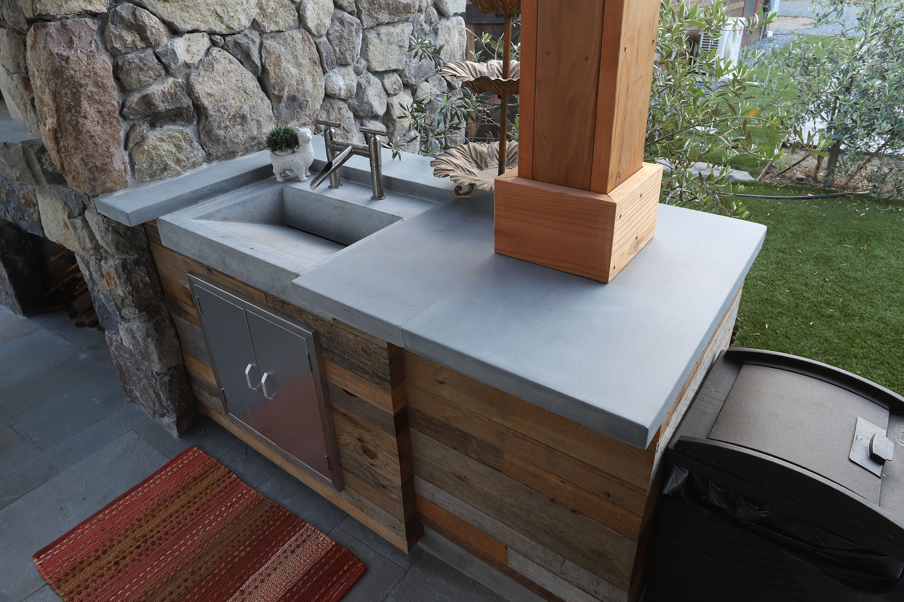 Concrete Outdoor Kitchen