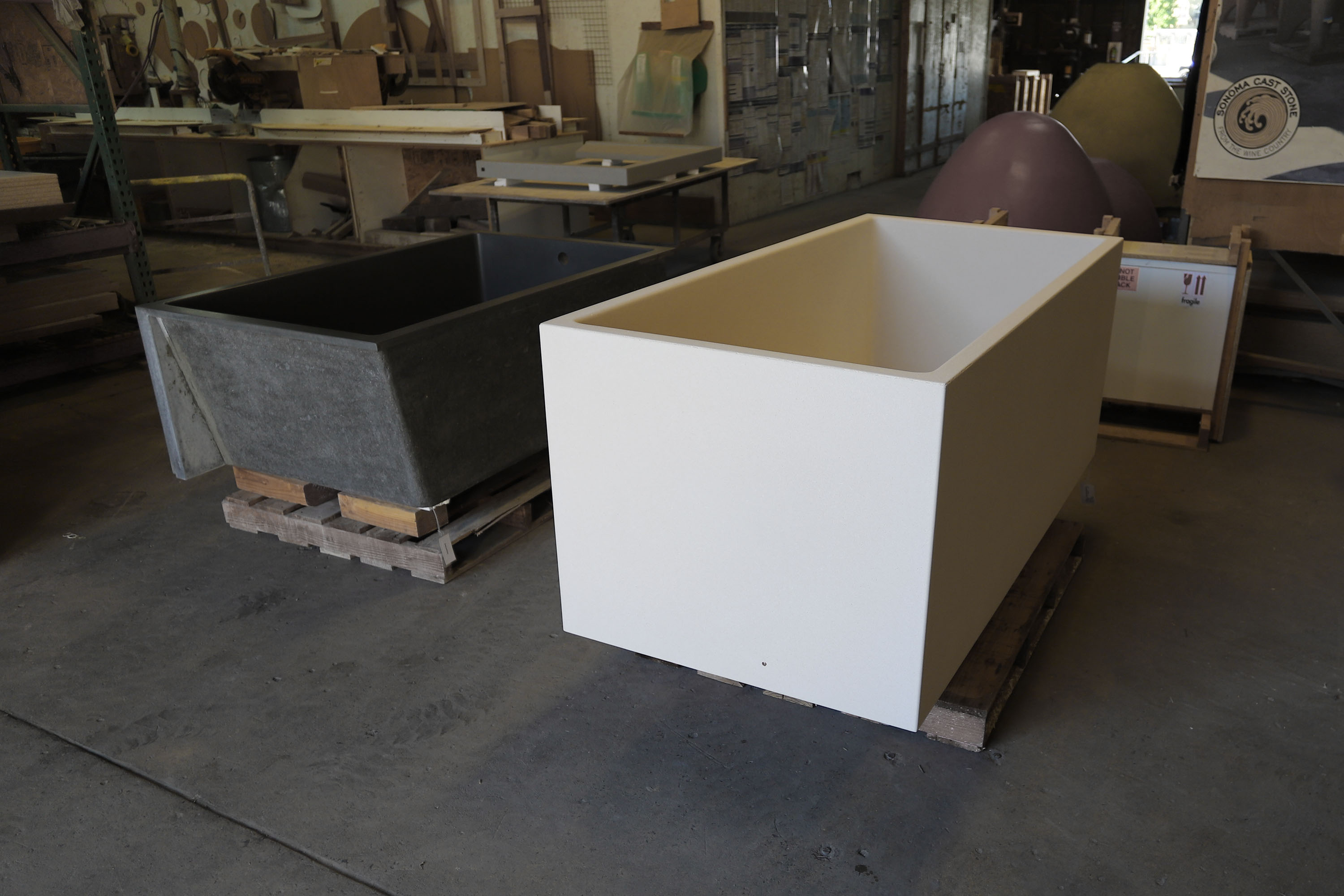 Custom Concrete Soaking Tubs