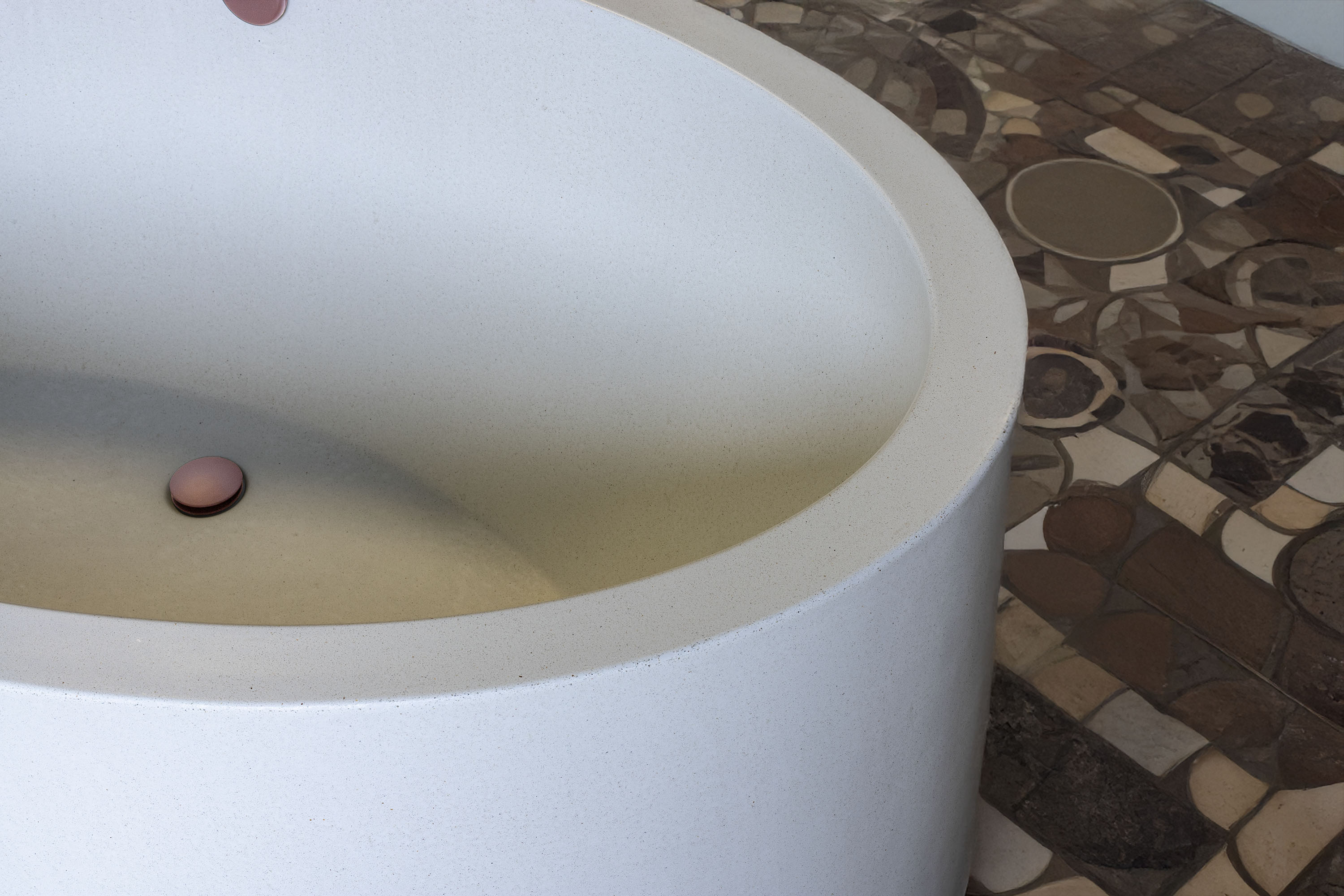 Tranquility Urban Concrete Soaking Tub, Detail