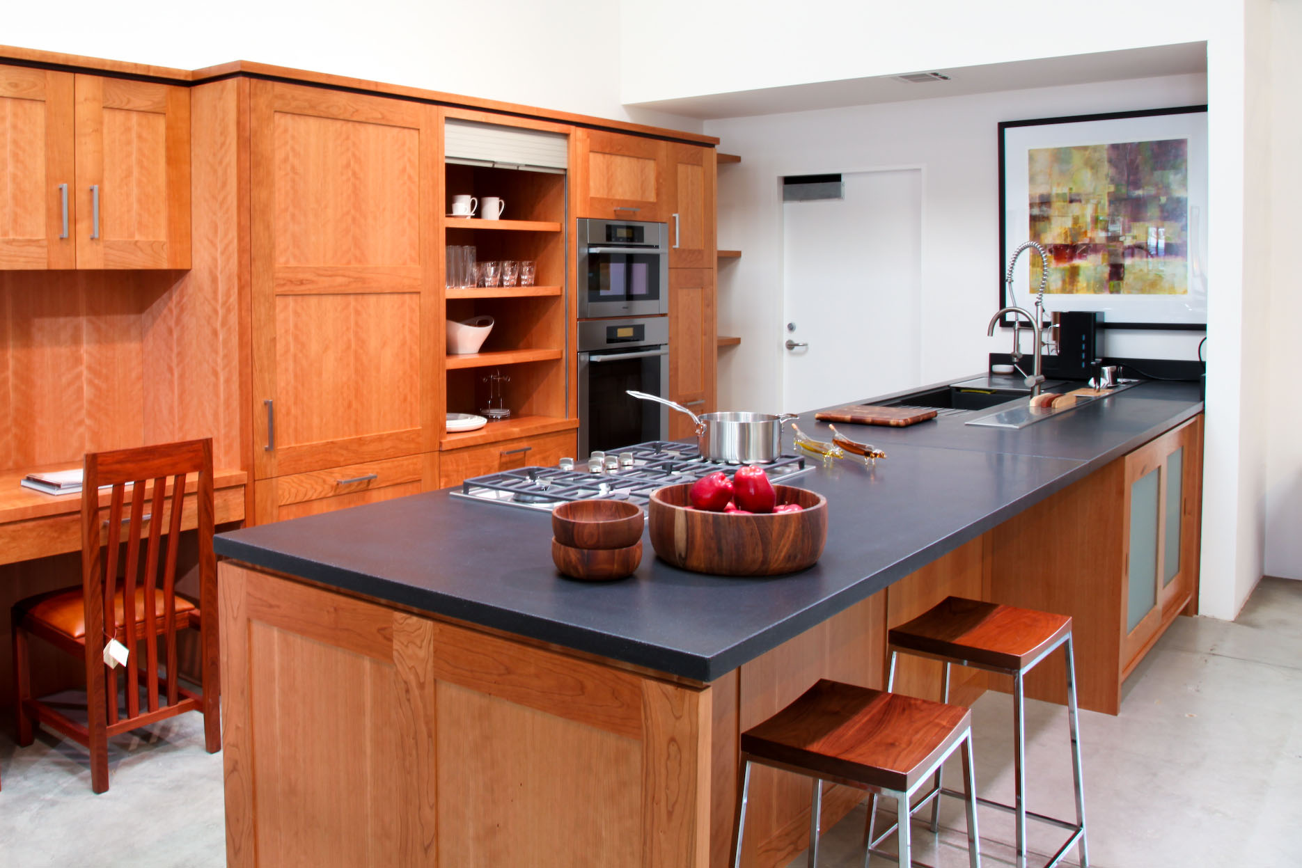 Custom Concrete Kitchen Counter, N632 Twilight