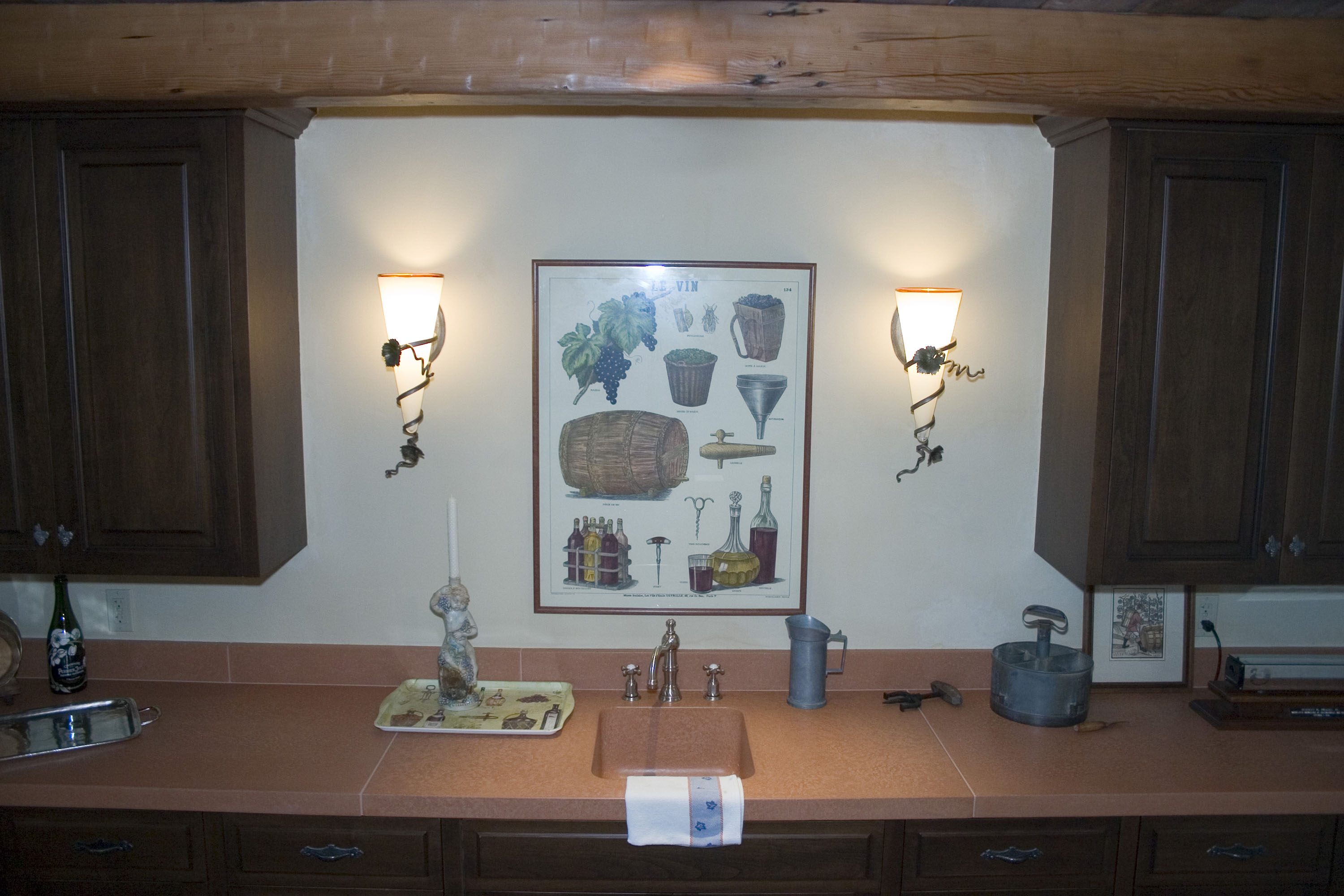 Rectangular Integrated Countertop Sink, N614 Sienna