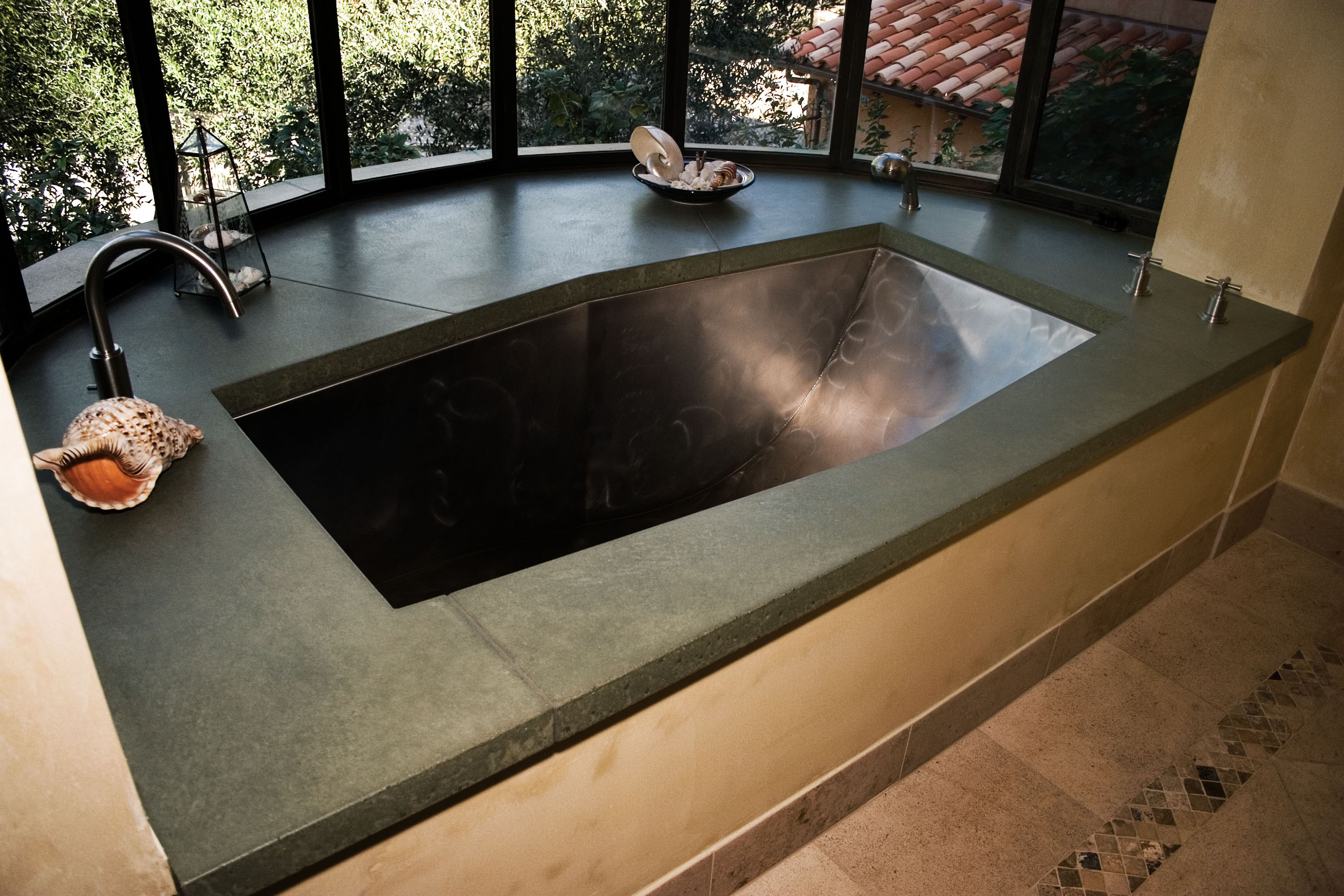 Custom Concrete Tub Surround