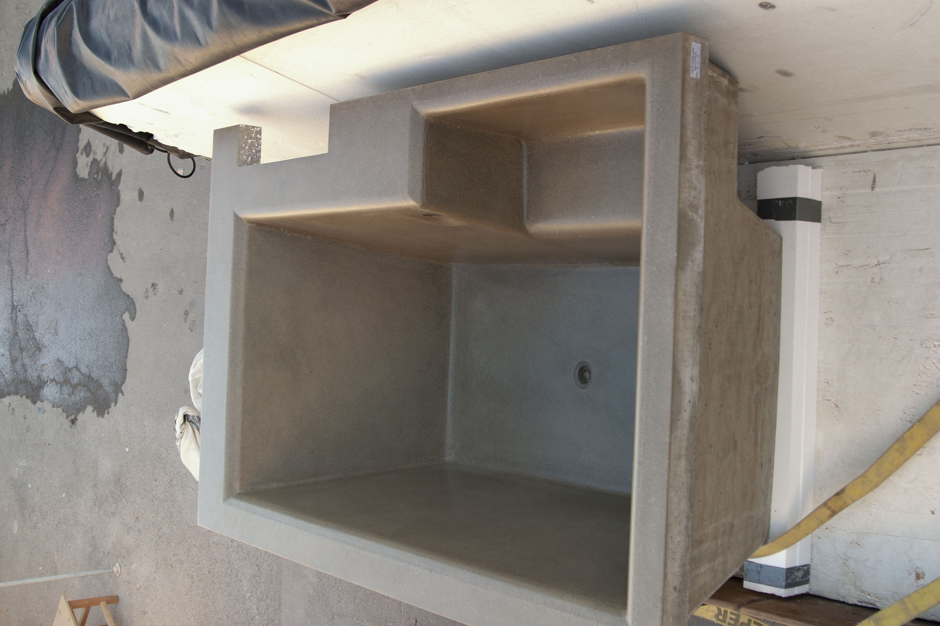 Custom Concrete Soaking Tubs