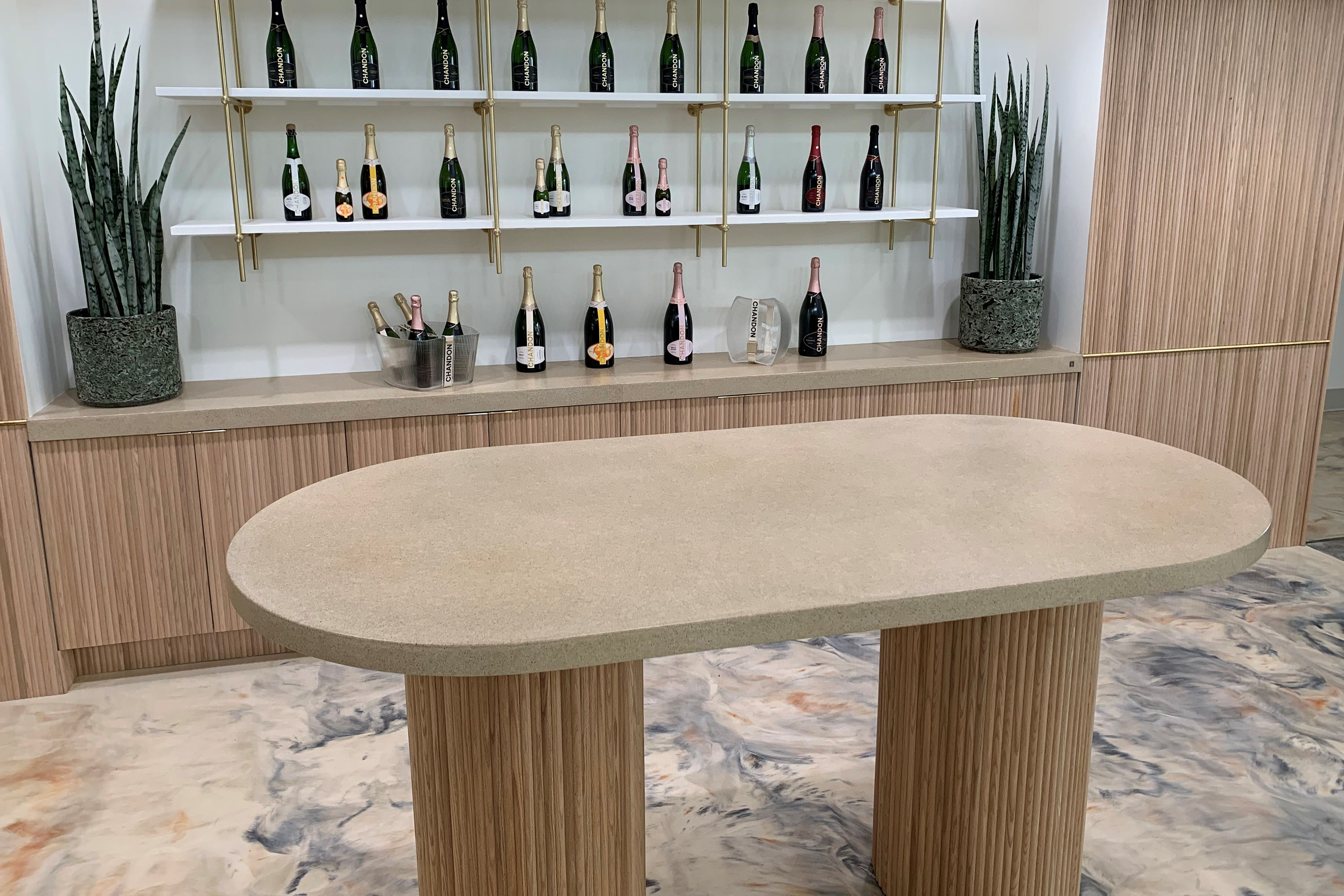 Concrete Display Table