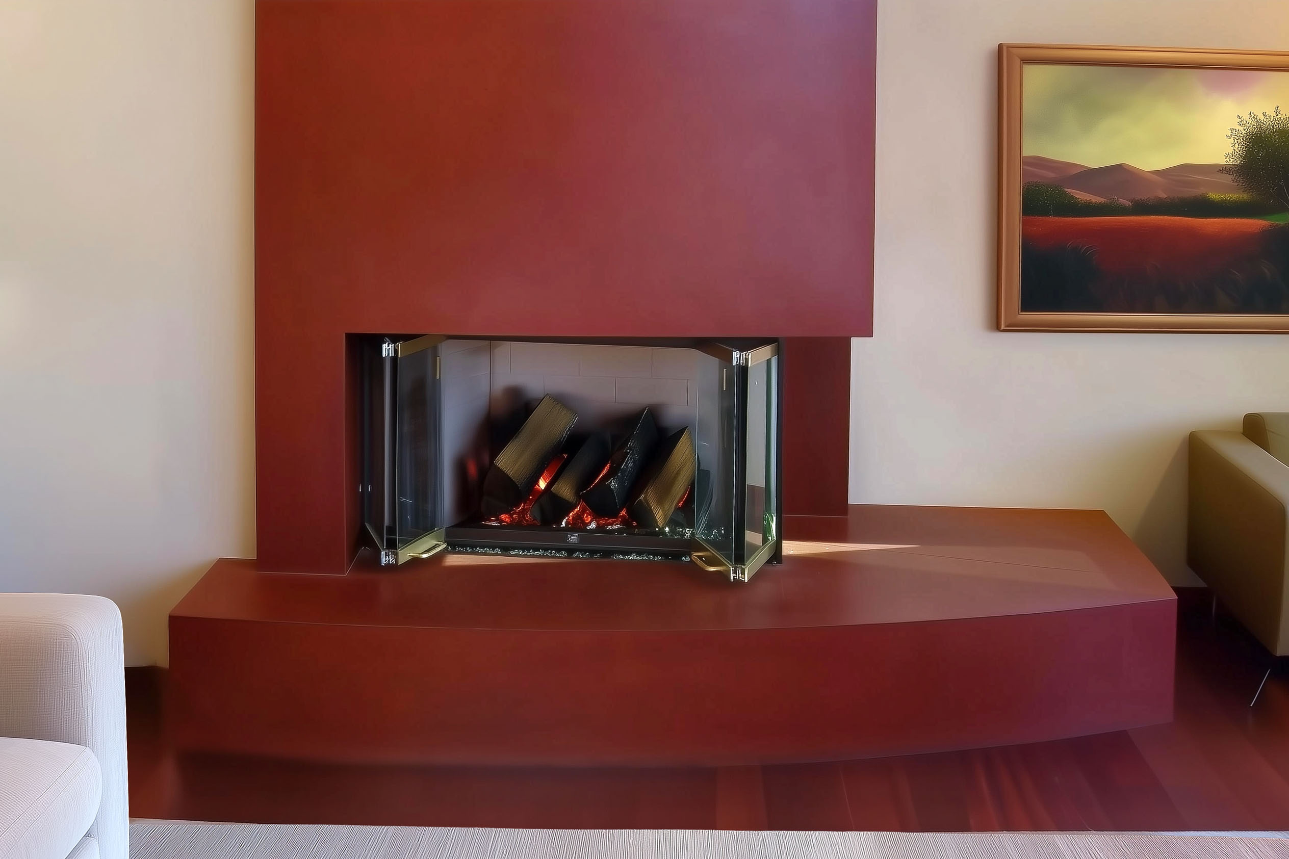 FPS13 | Contemporary Concrete Fireplace Surround