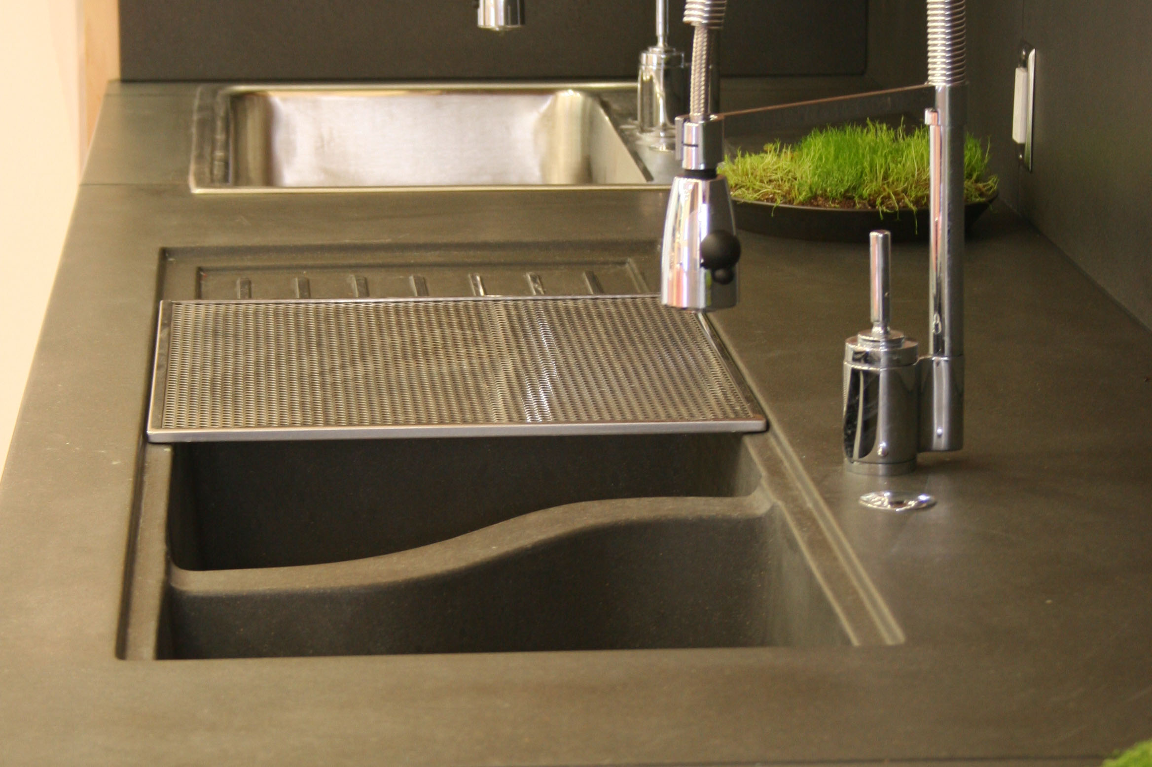 Concrete ChefSink, N621 Spanish Moss