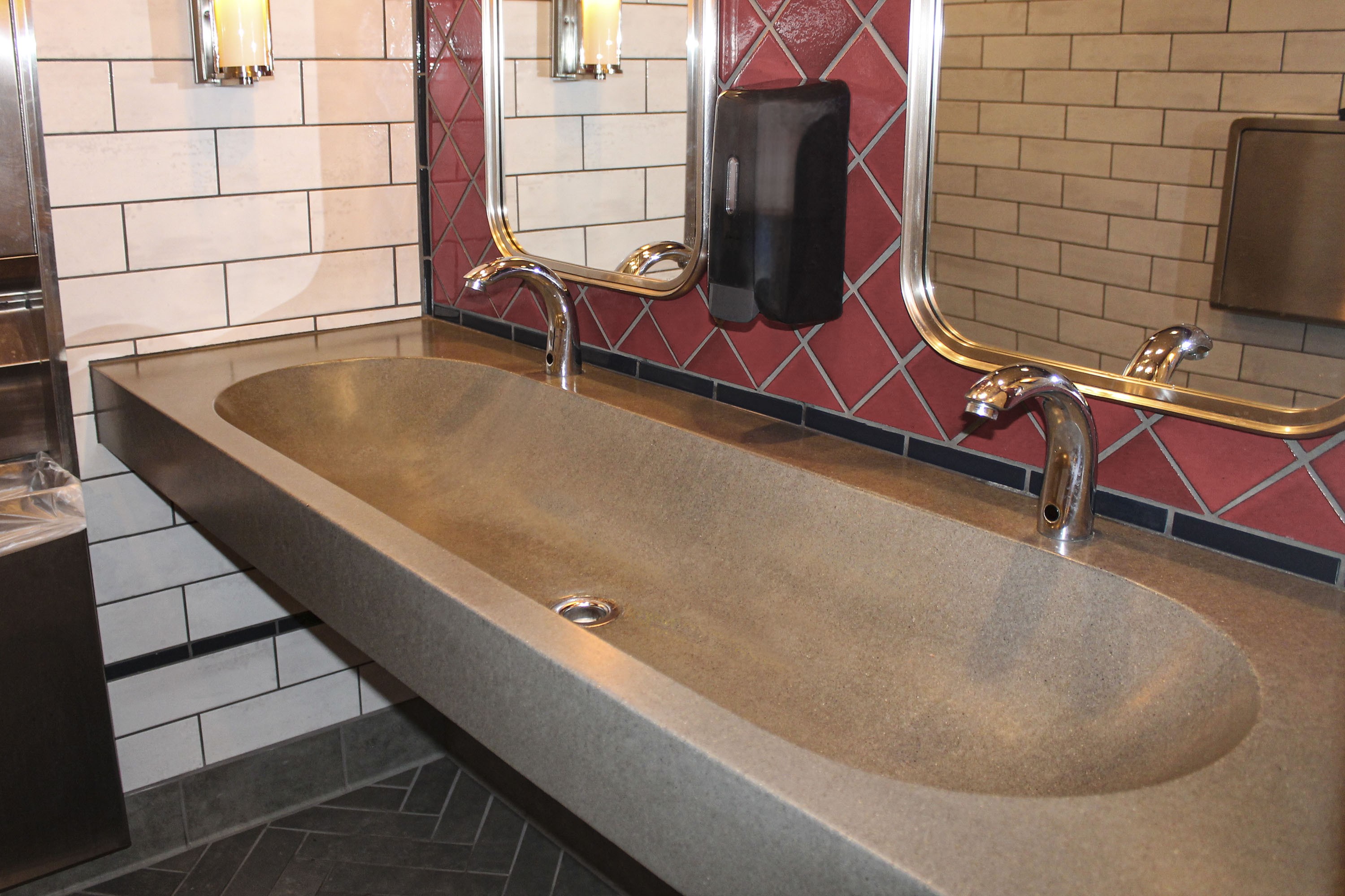 Concrete TroughSink, N634 Alloy, Hof's Hut, Los Angeles CA