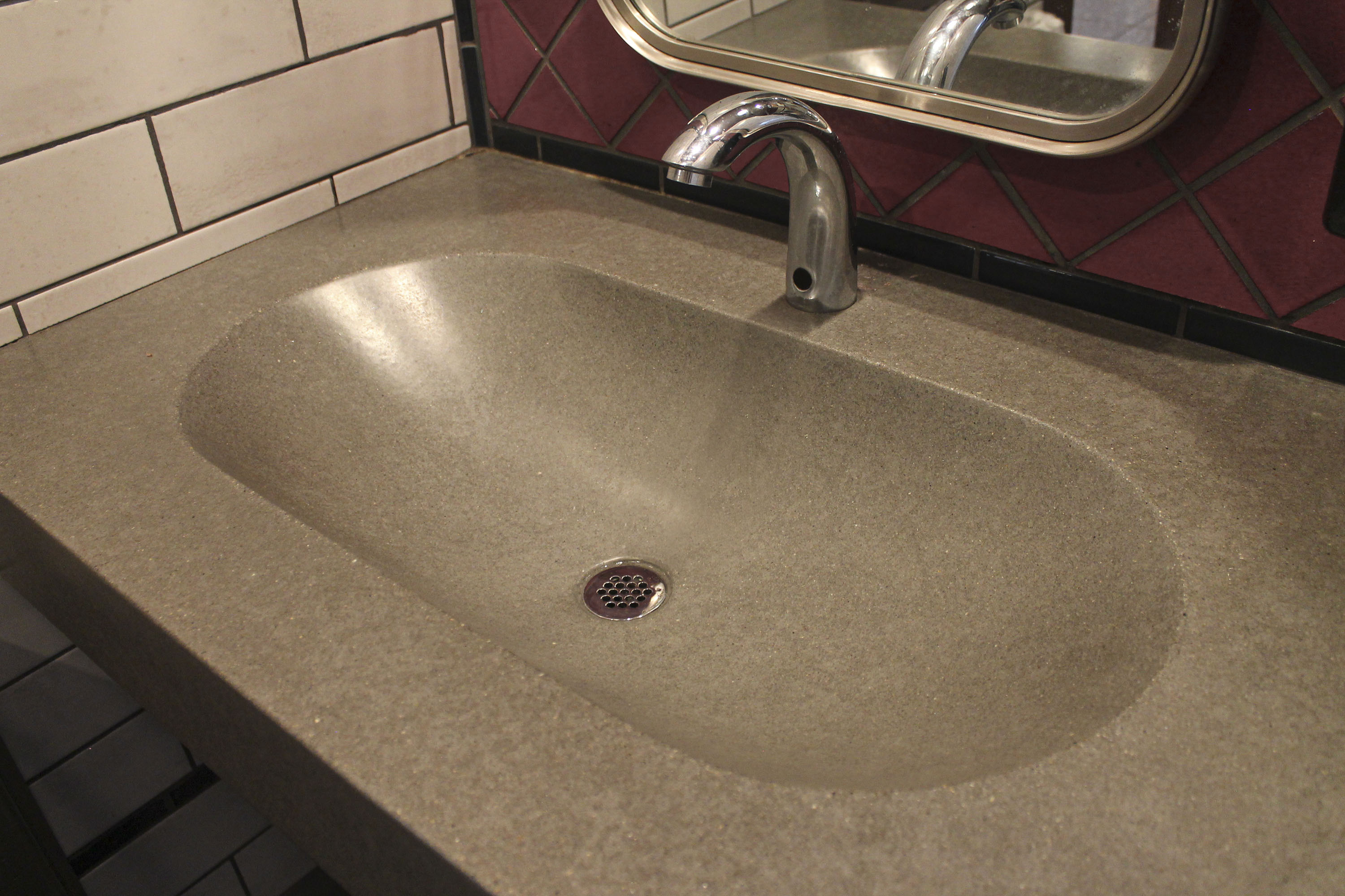 Concrete TroughSink, N634 Alloy, Hof's Hut, Los Angeles CA