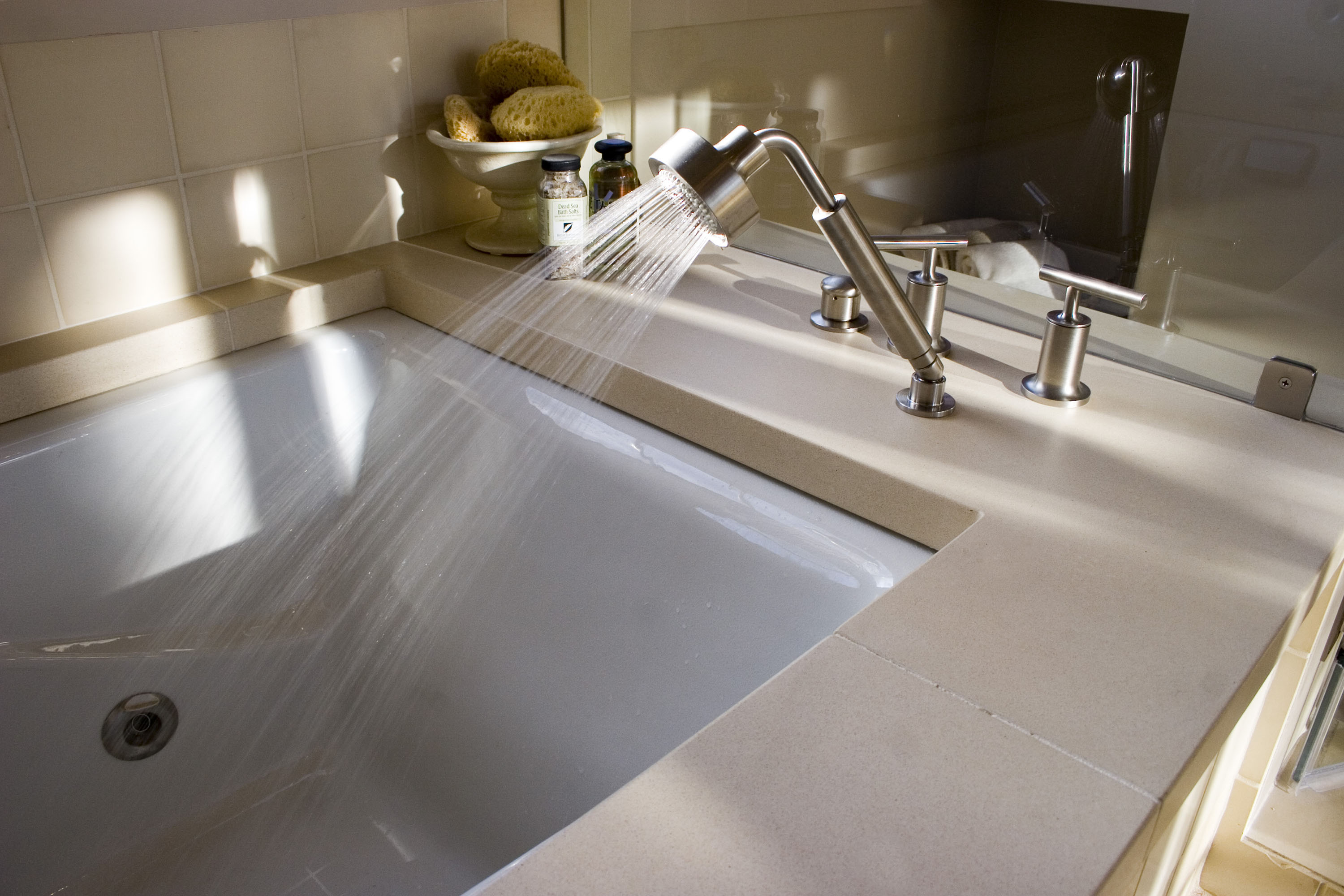 Custom Concrete Tub Surround