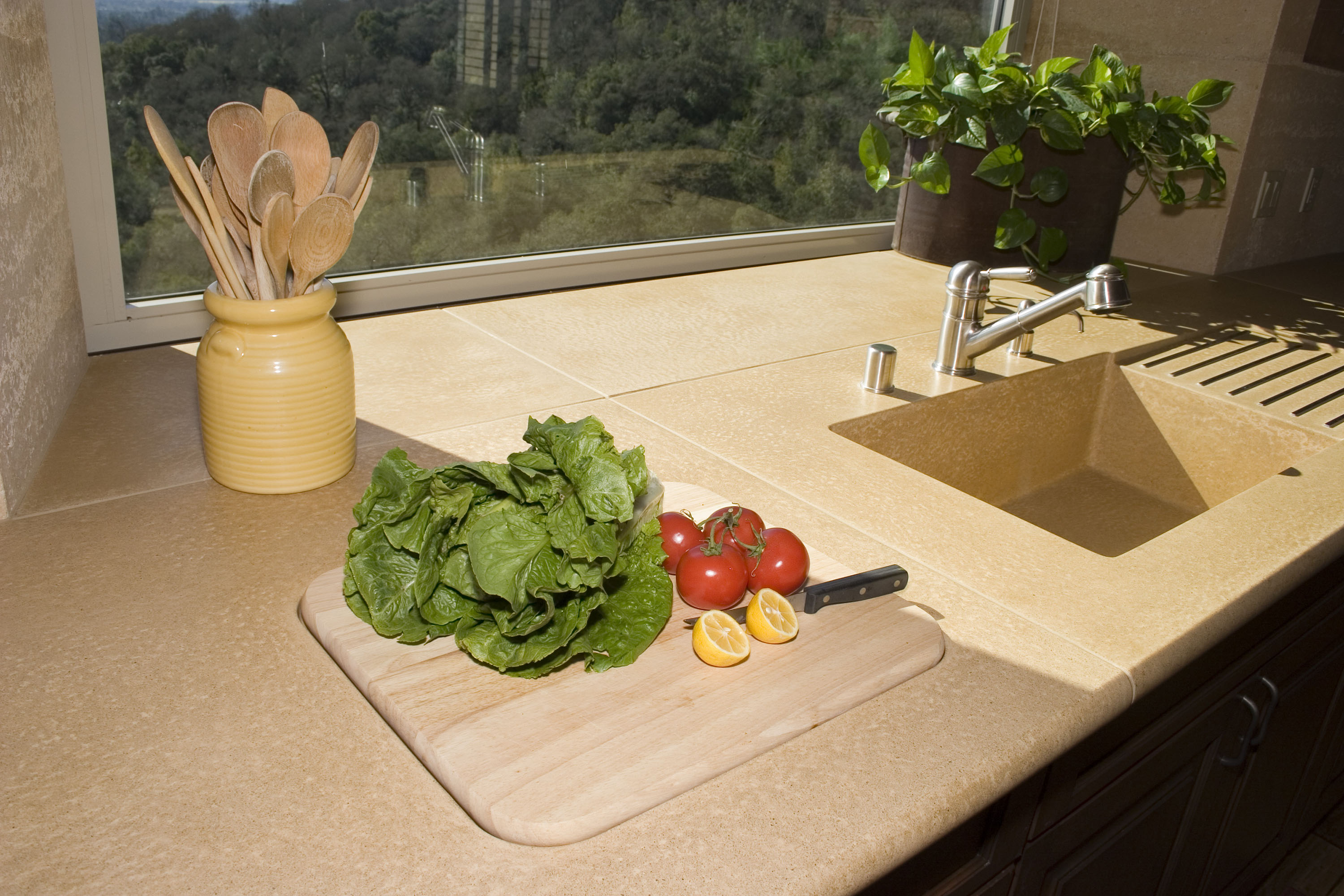 Basic Integrated Kitchen Sink, N607 Truffle