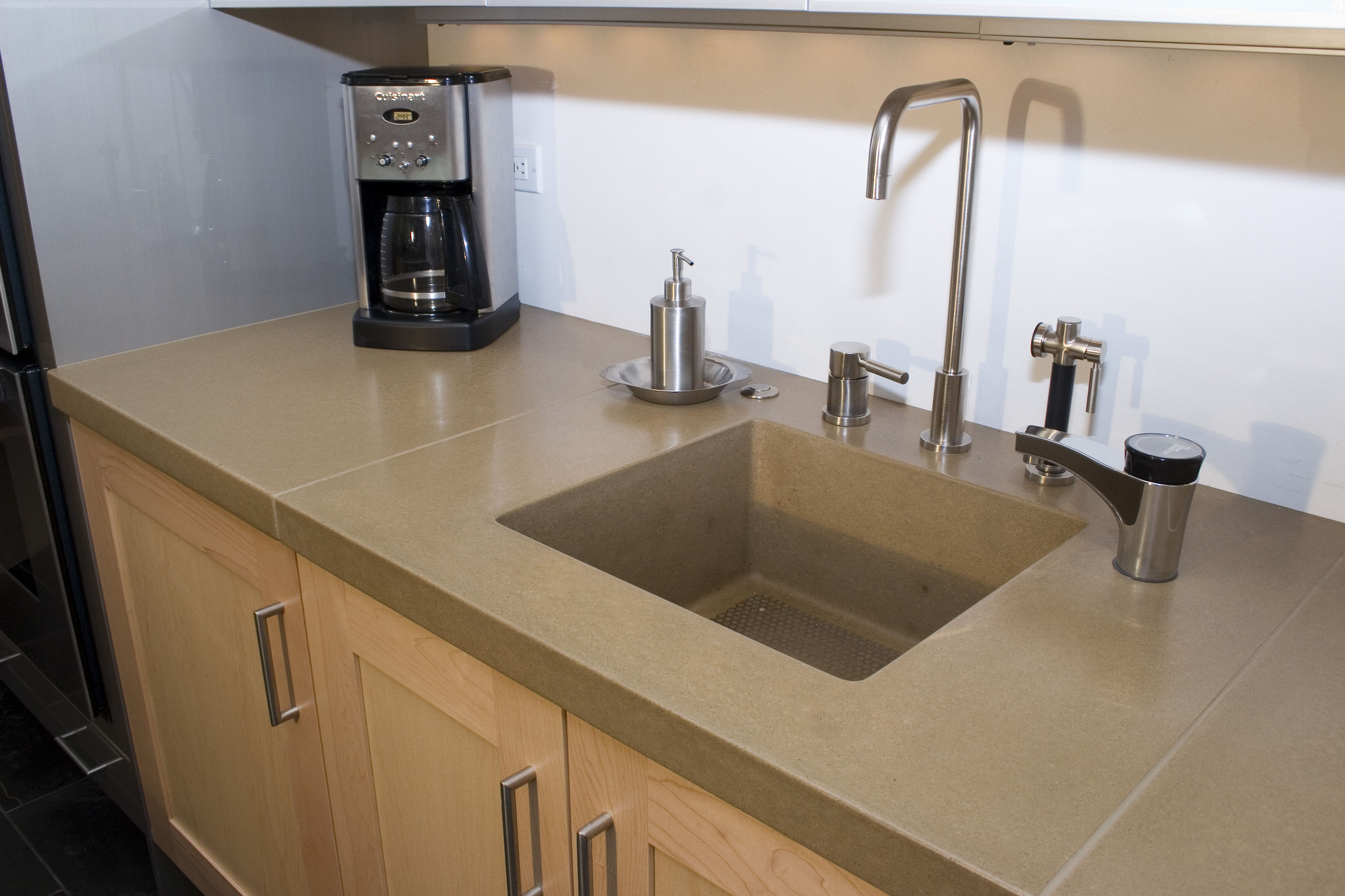 Rectangular Integrated Countertop Sink, N611 Buckskin