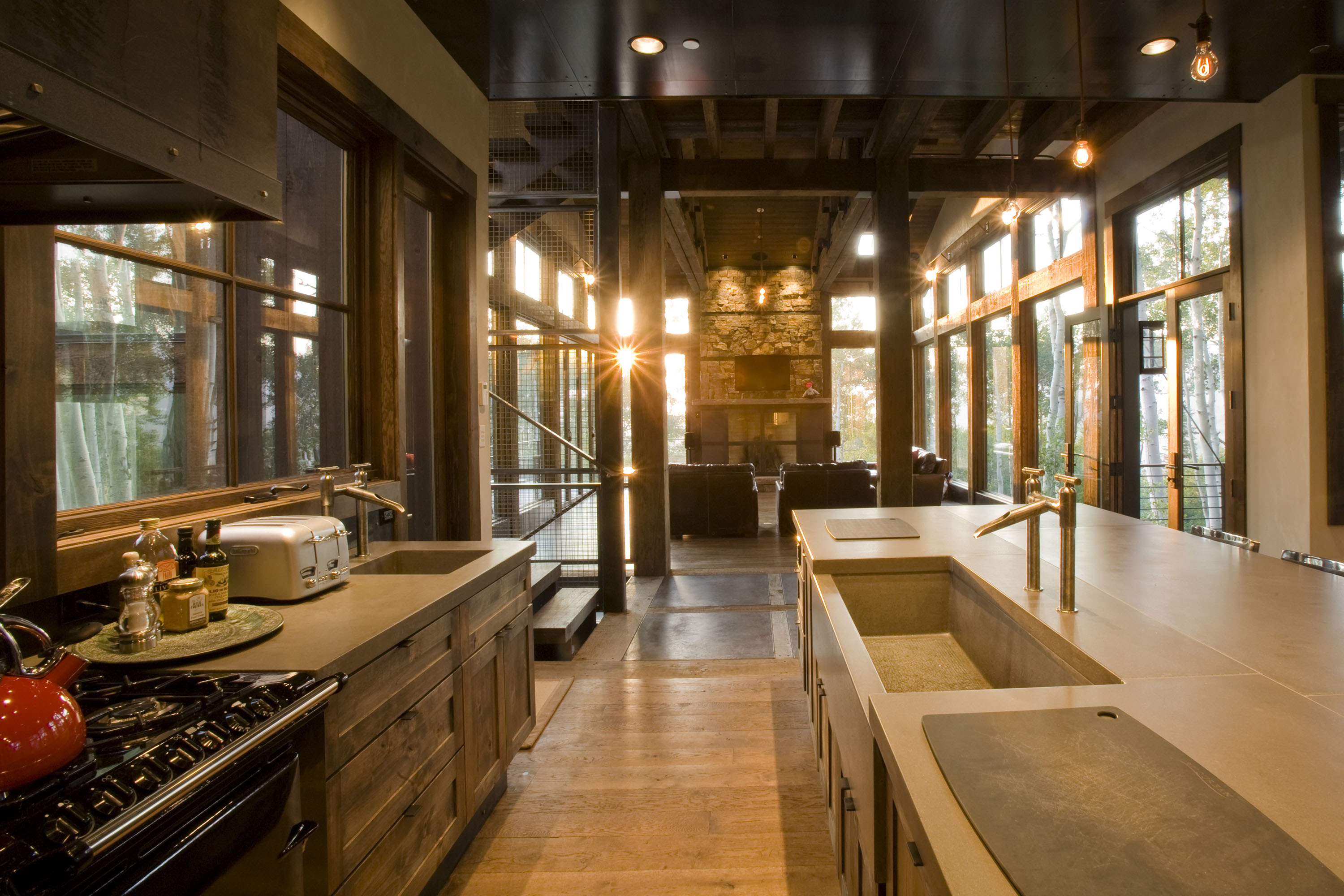 Concrete FarmSink, Matching Countertop, N605 Thyme