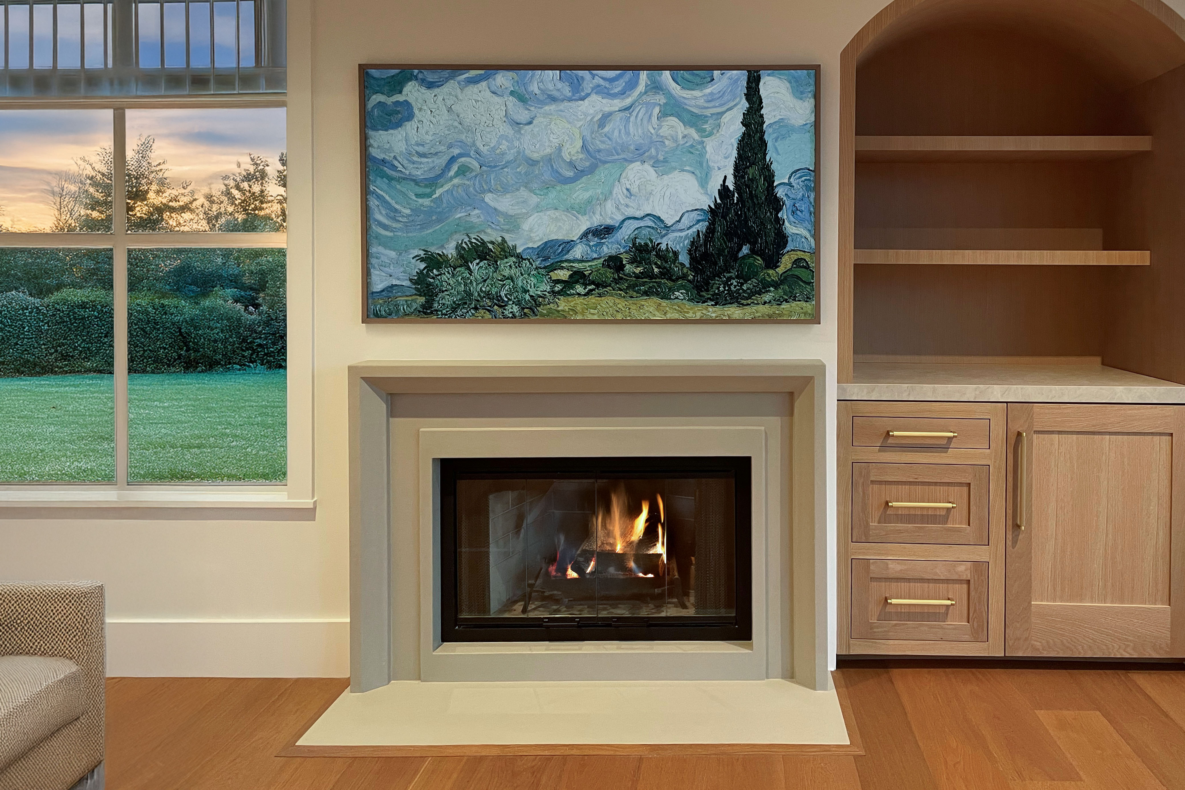 FPS36 | Traditional Concrete Fireplace Surround | MB Builders