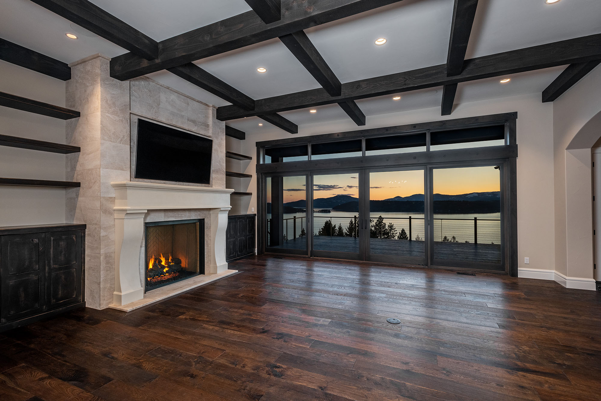 FPS38 | Traditional Concrete Fireplace Surround | Photo by Joel Riner, Design by MB Builders