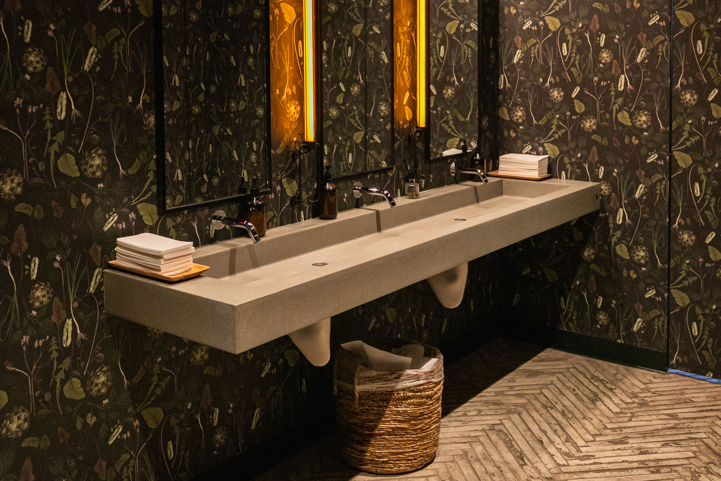 'Chicago' Concrete TroughSink, N637 Stone, Sooki & Mimi Restaurant, Minneapolis, MN