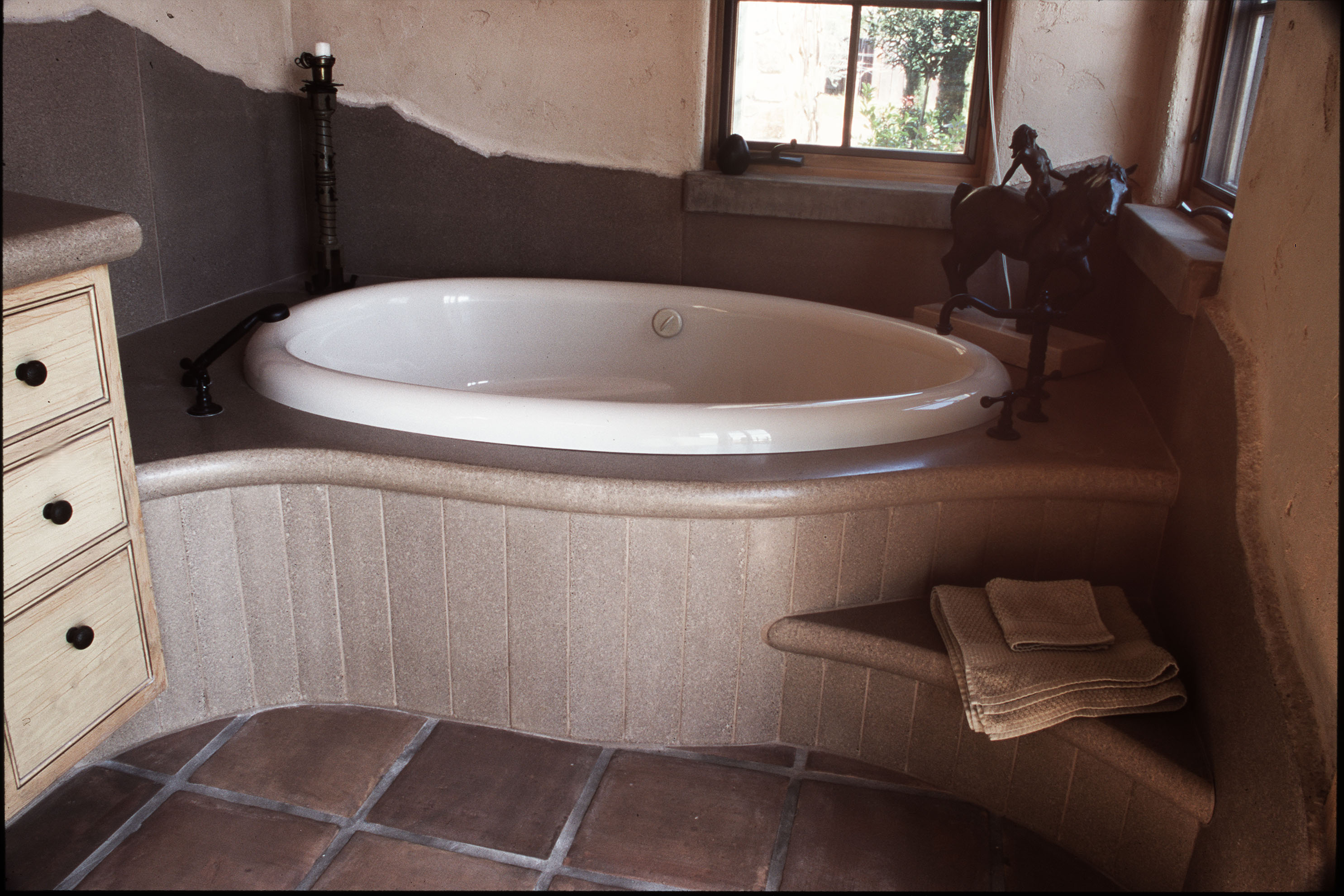 Custom Concrete Tub Surround