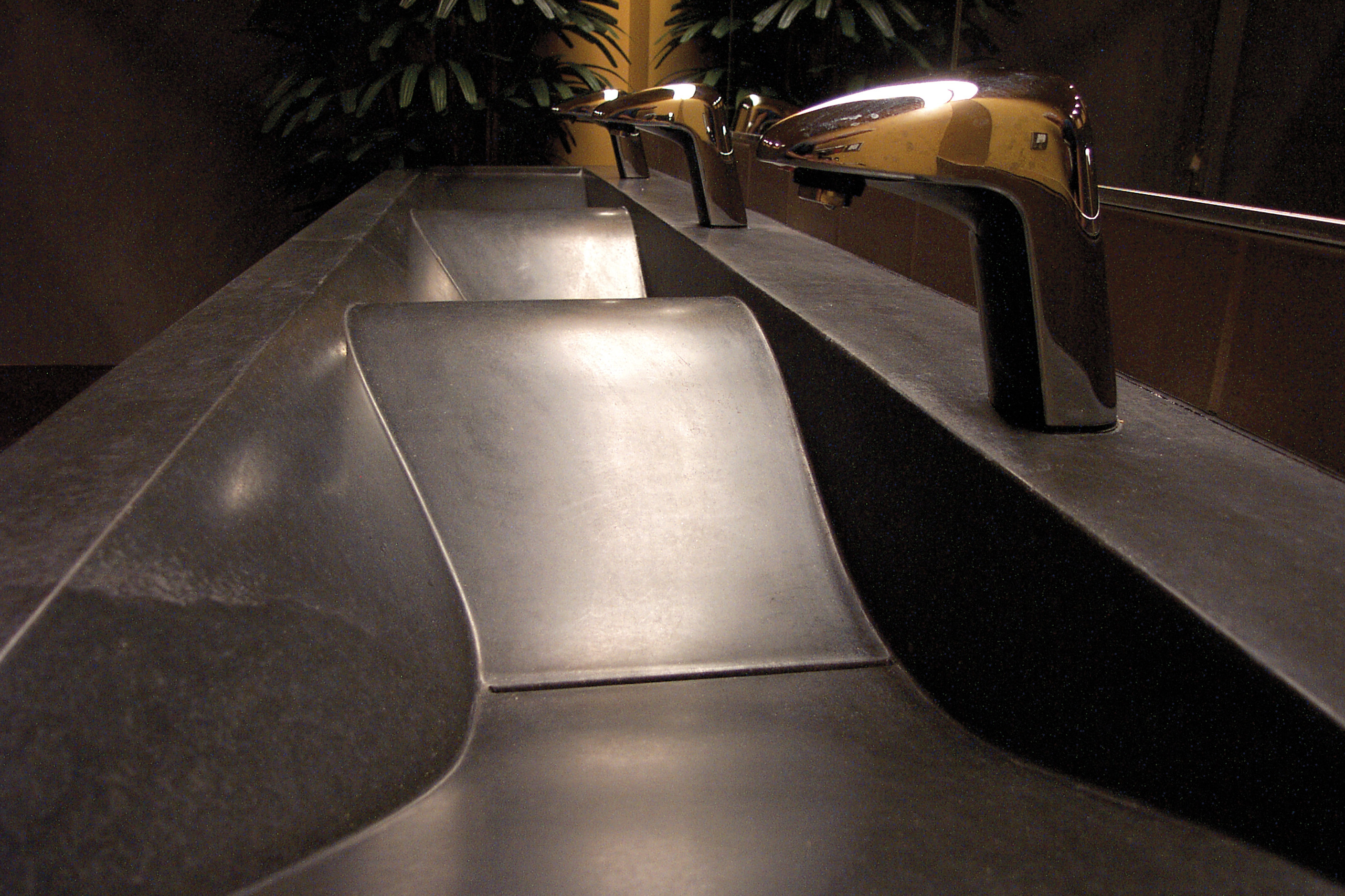 Concrete WaveSink, N601 Midnight, Sonoma Museum, Sonoma CA