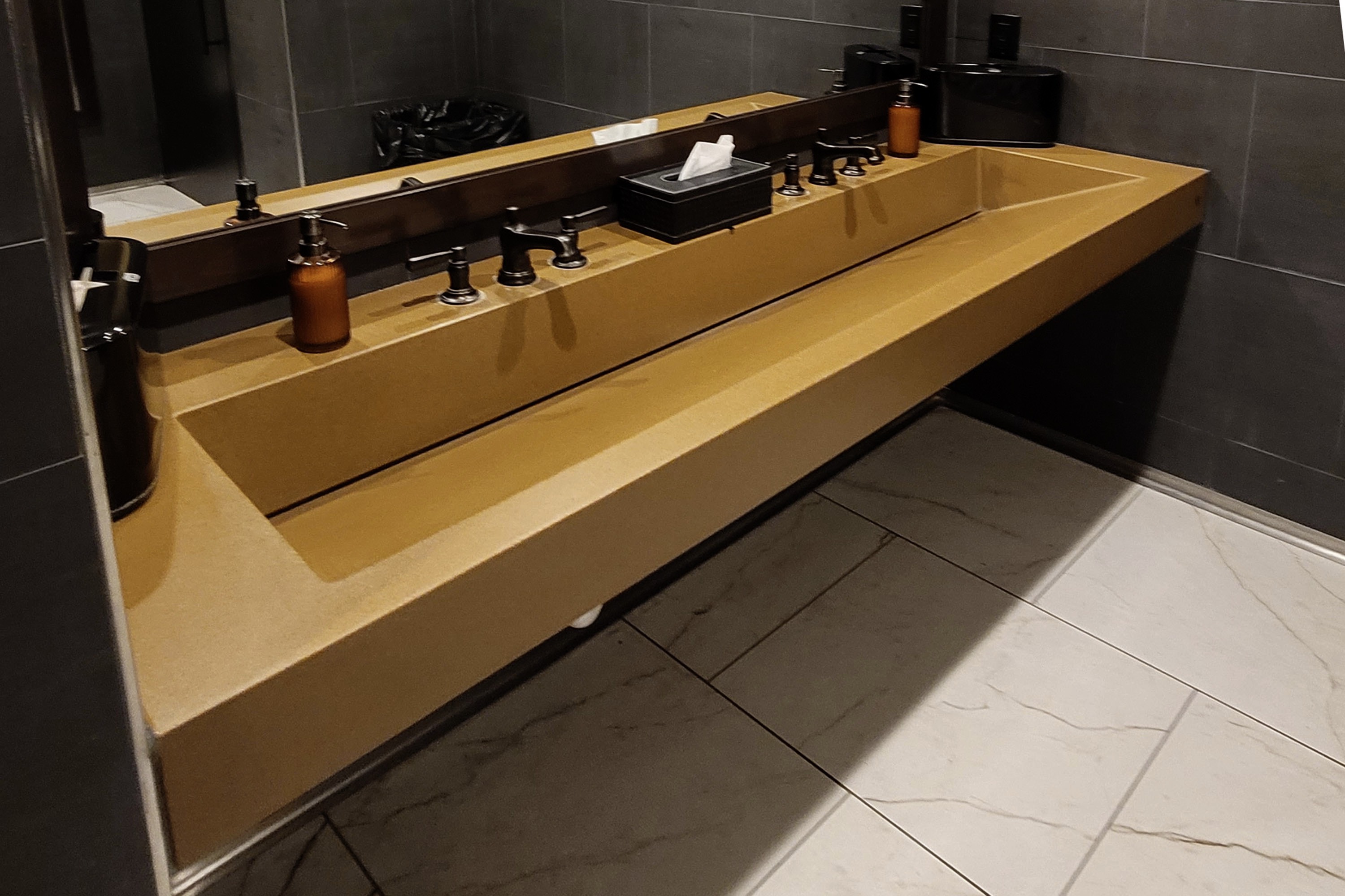 Concrete RampSink, Tavern at Ridgedale Mall, Minnetonka MN, design by Colorful Beginnings, N610 Earth