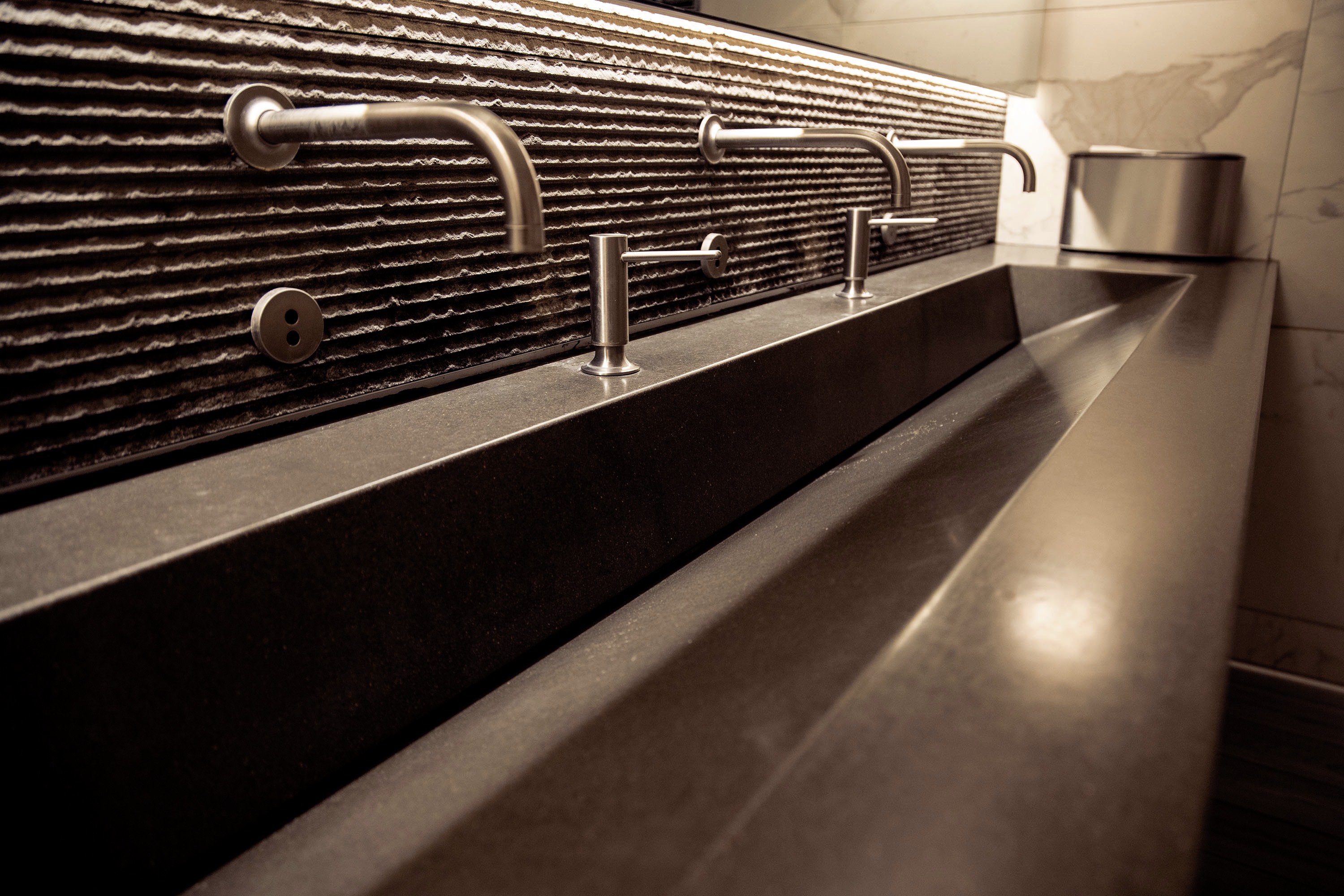 Concrete RampSink, Sweet T's Restaurant + Bar, Windsor CA, N633 Graphite