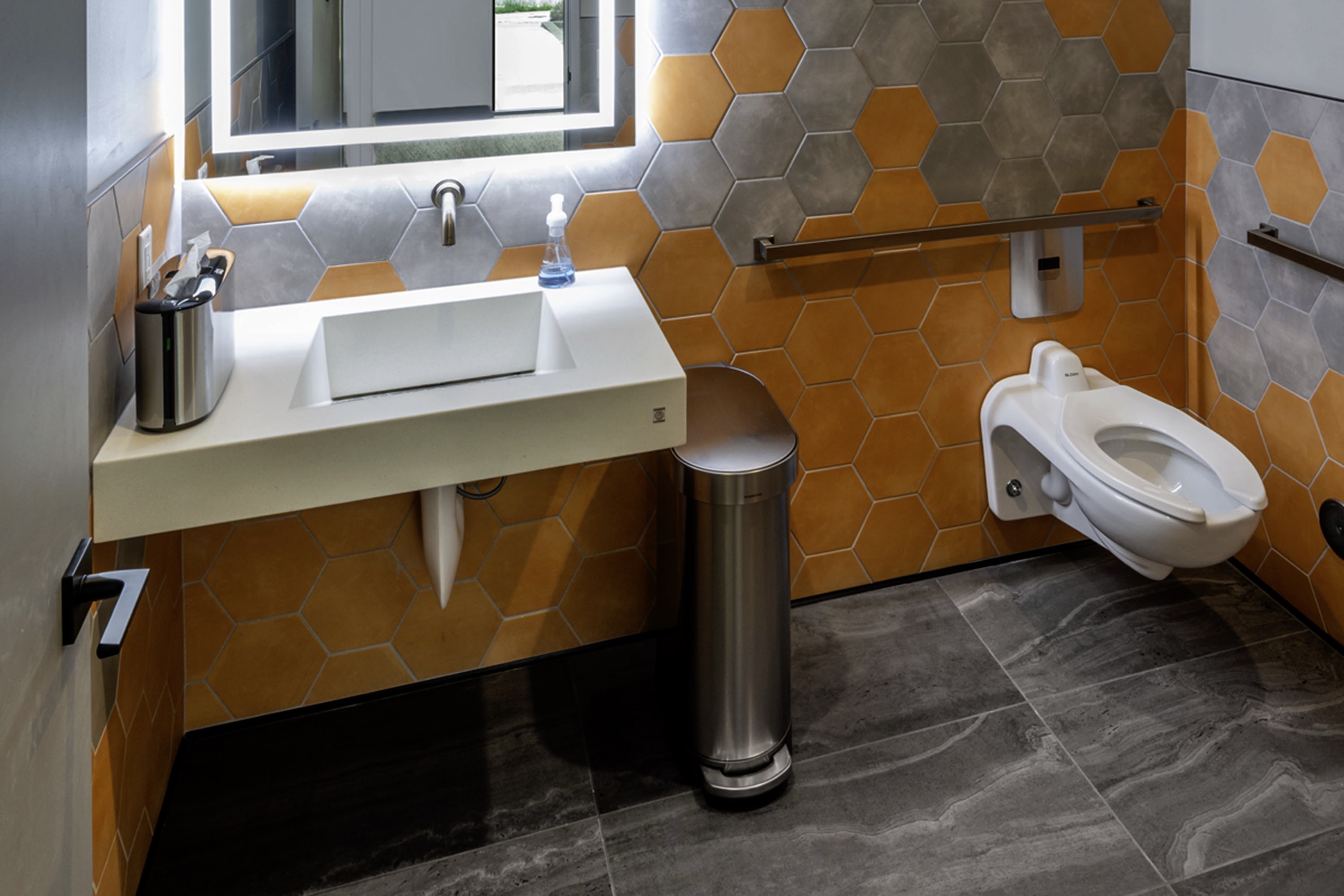 Concrete RampSink, Cotati Wellness Dental, Satterlee Photo, Cotati CA, N604 Porcelain