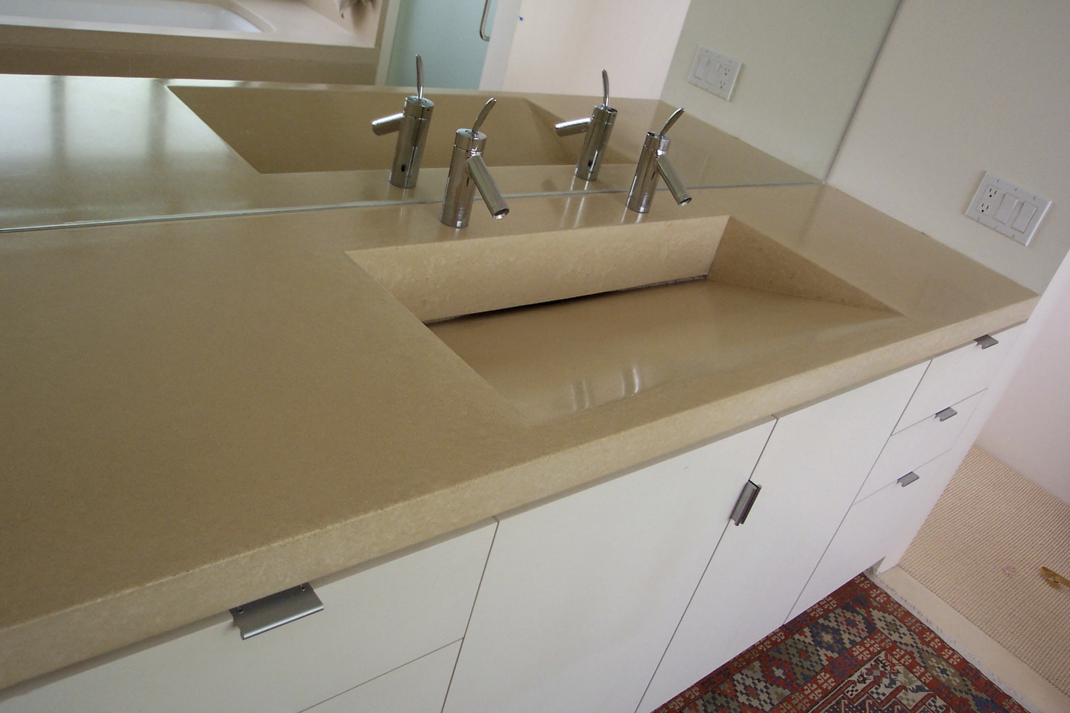 Concrete RampSink, N607 Truffle