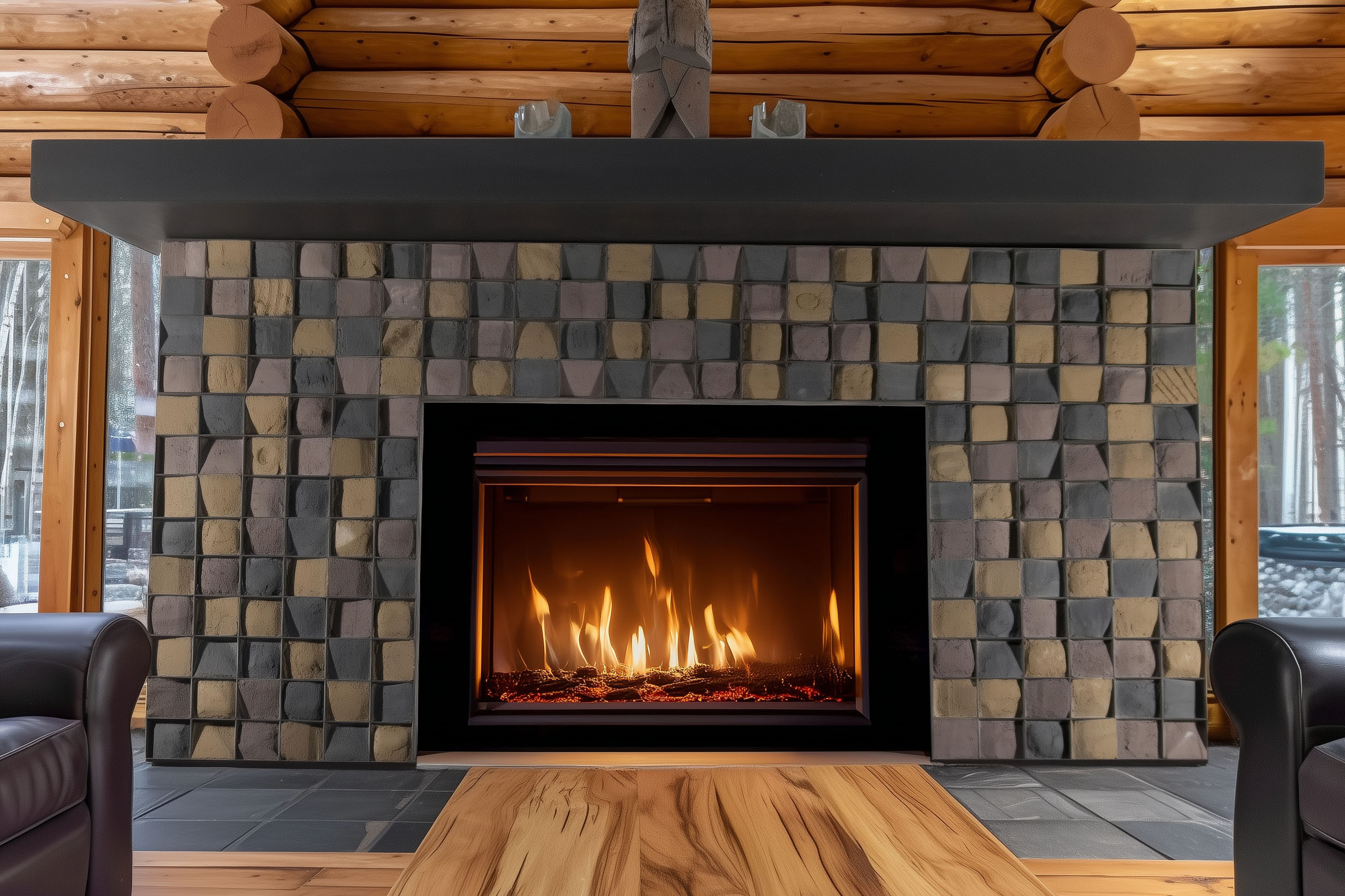 FPS01 | Urban Concrete Fireplace Surround