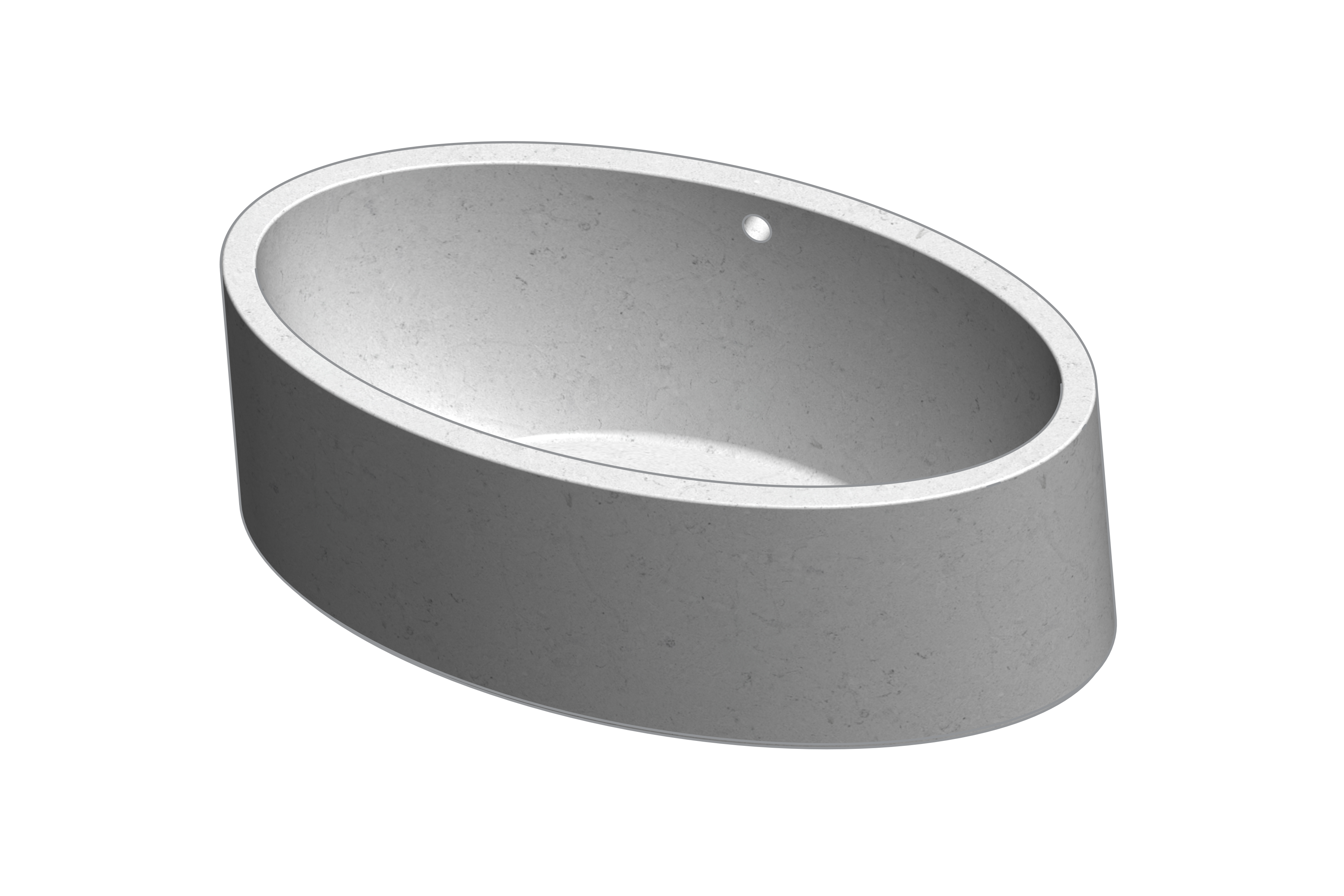 Tranquility Urban Concrete Soaking Tub, CAD Rendering